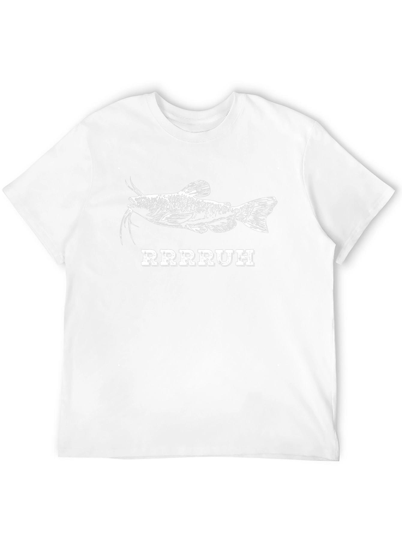 Black Catfish Graphic T-Shirt - RRRRUH Funny Tee
