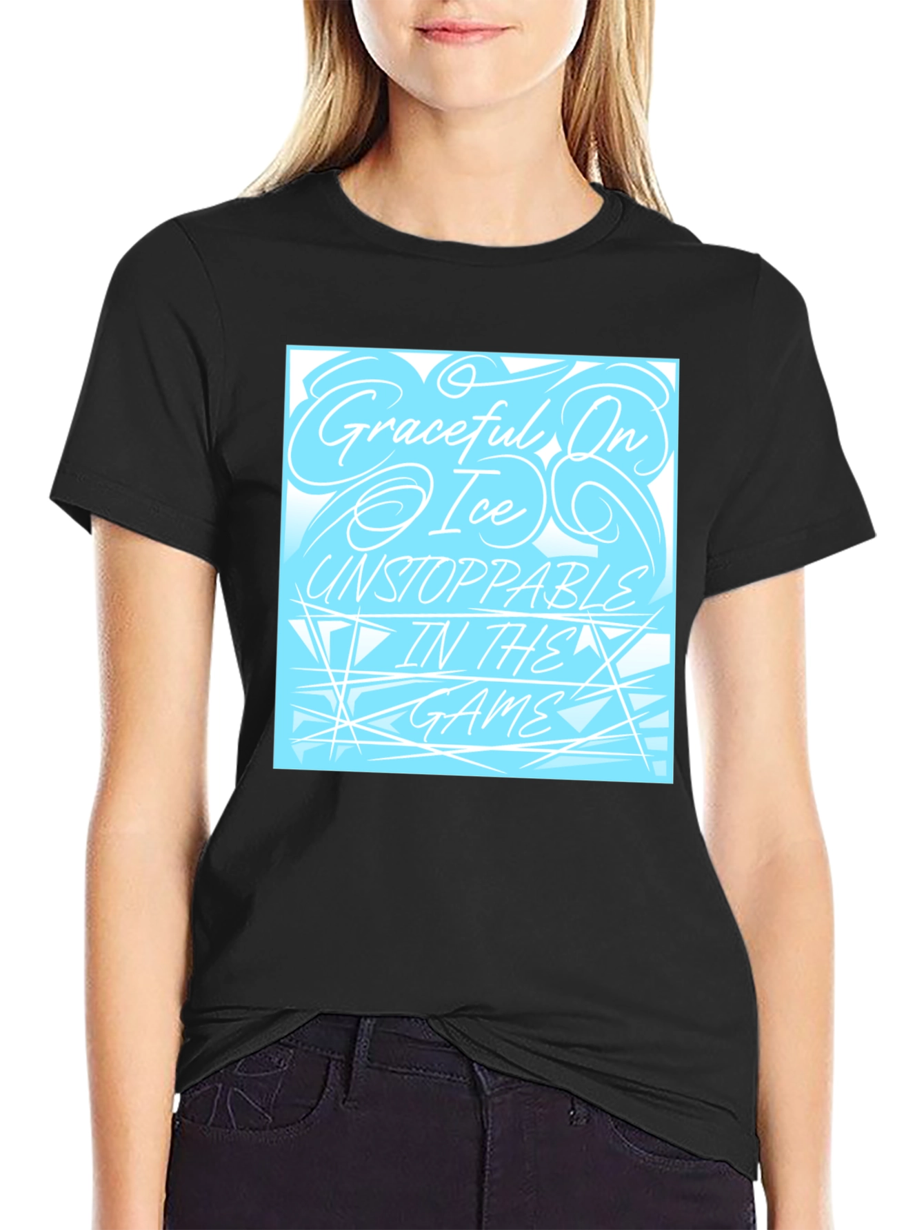 Graceful On Ice T-Shirt - Unstoppable Game Day Tee