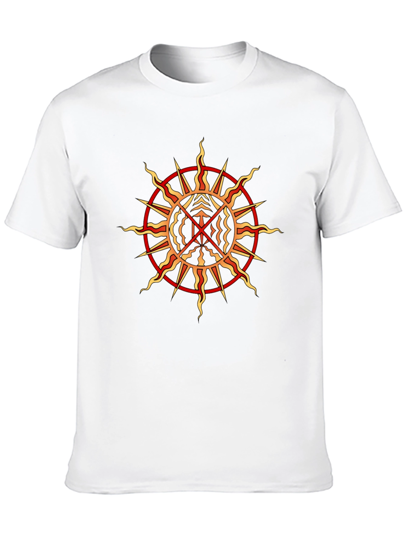Mystic Sun Graphic Tee - Black Crew Neck T-Shirt