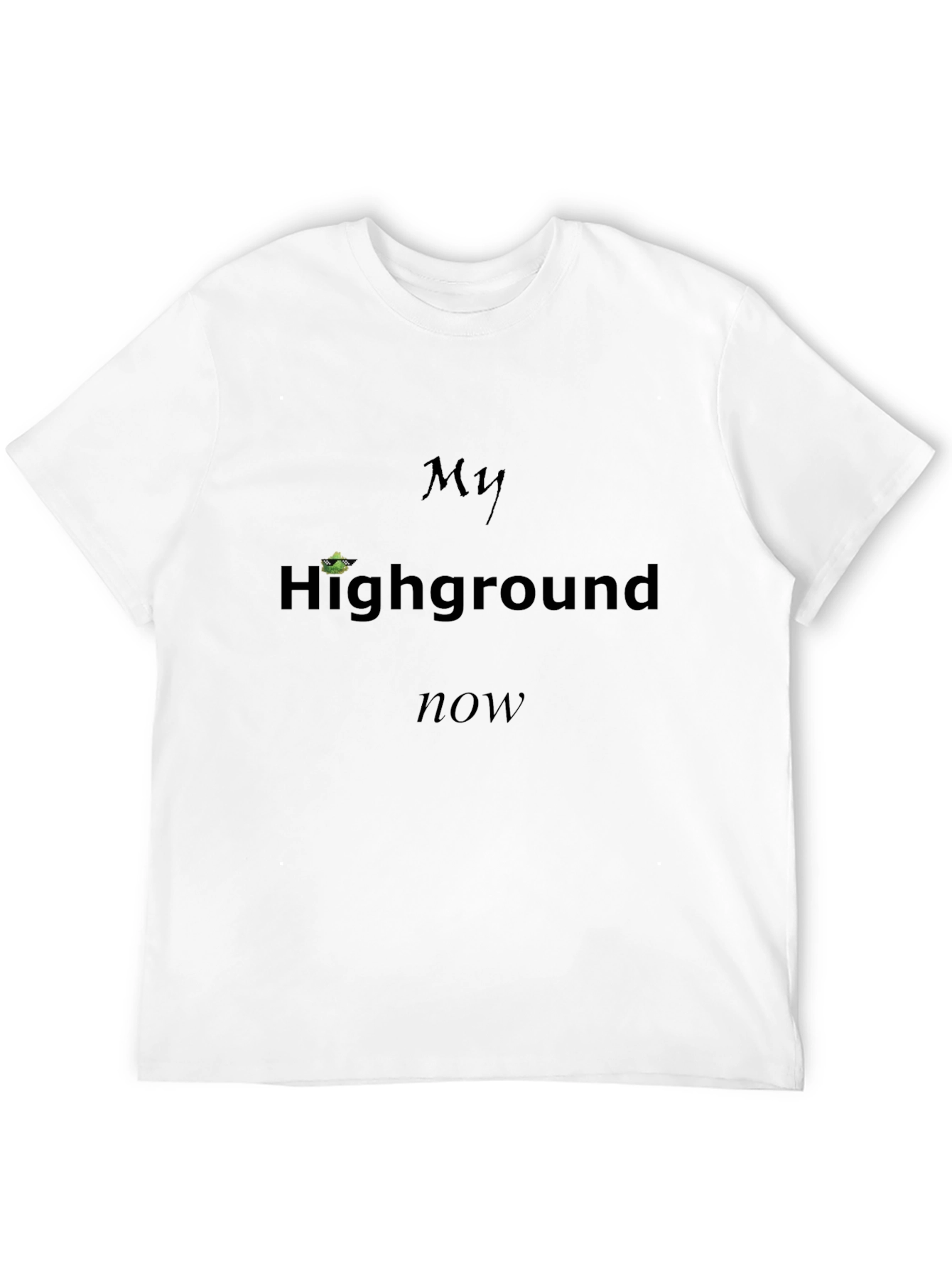 My Highground Now Mens Black T-Shirt