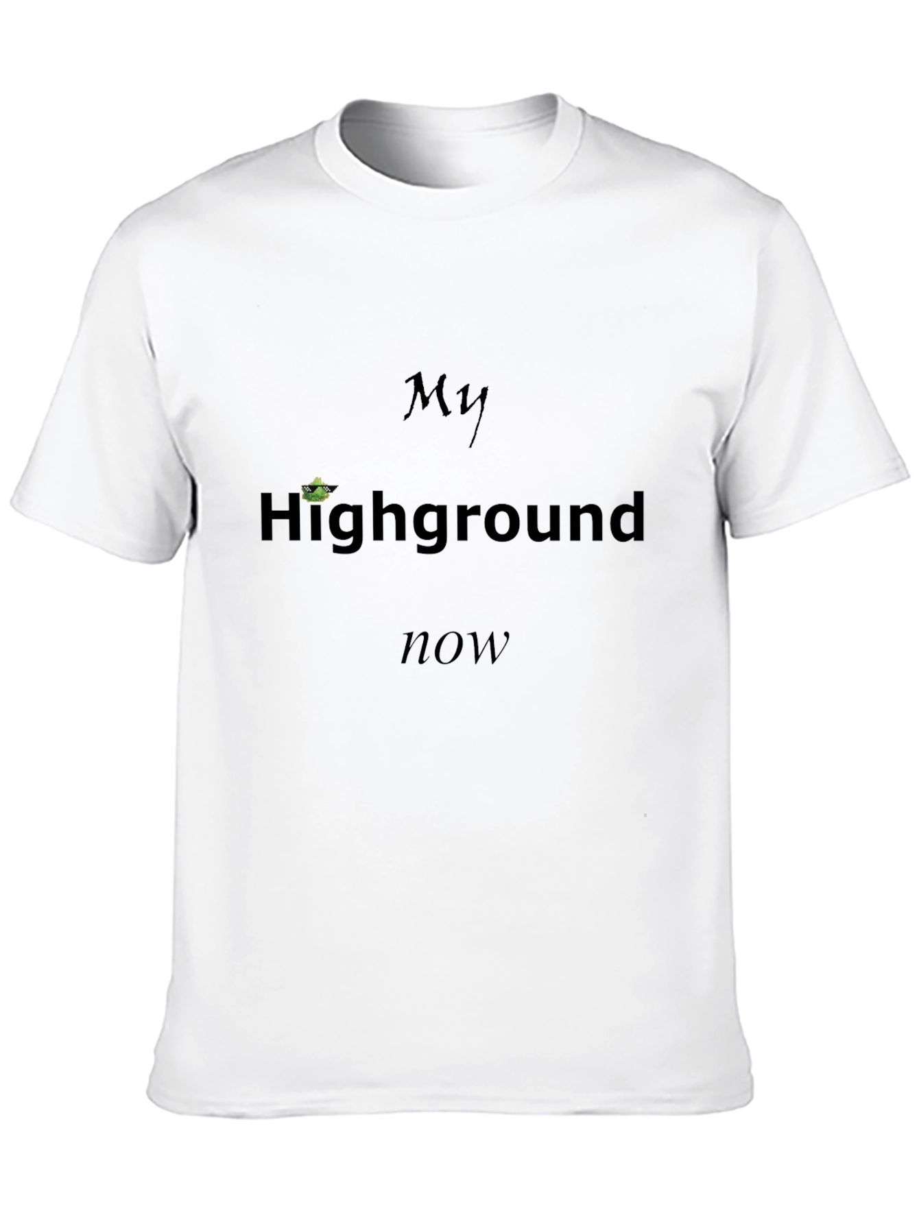 My Highground Now Mens Black T-Shirt