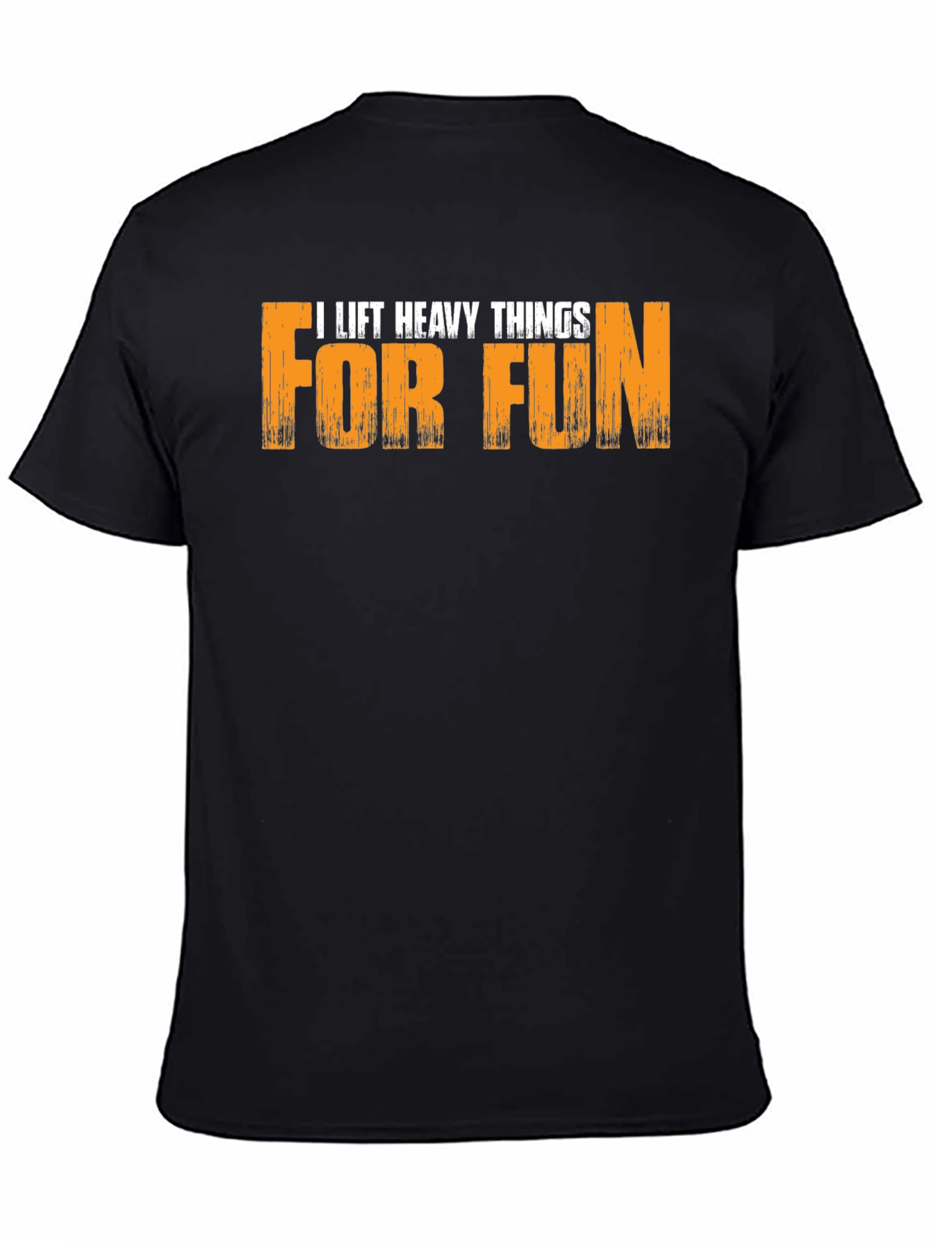 I Lift Heavy Things For Fun Black T-Shirt