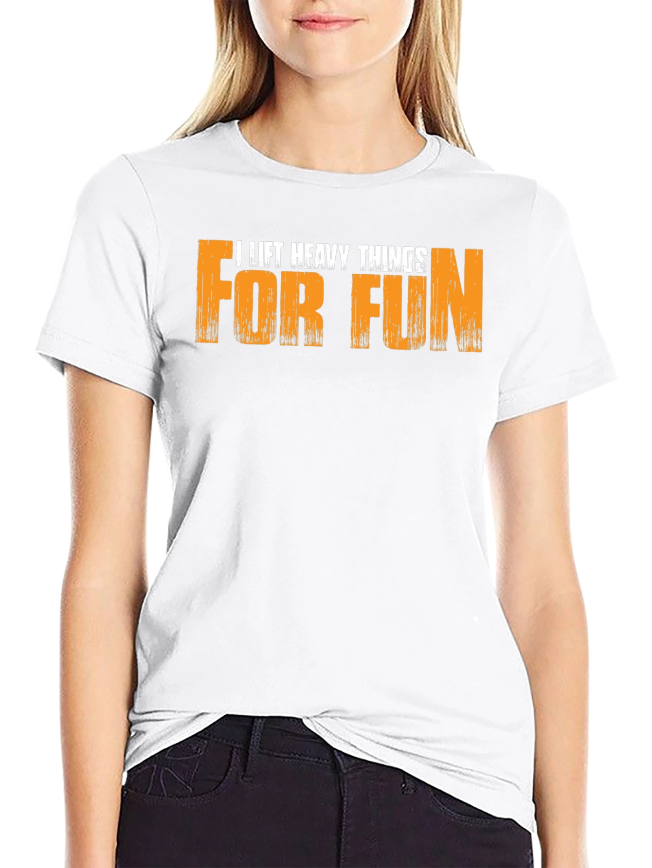 I Lift Heavy Things For Fun Black T-Shirt