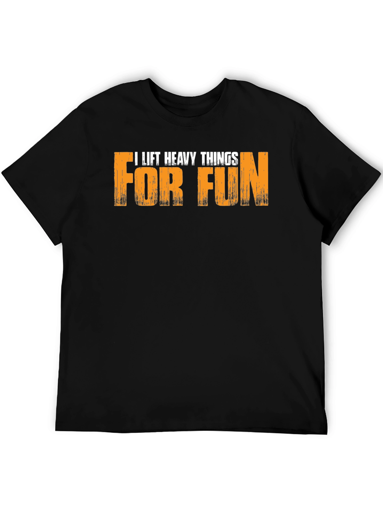 I Lift Heavy Things For Fun Black T-Shirt