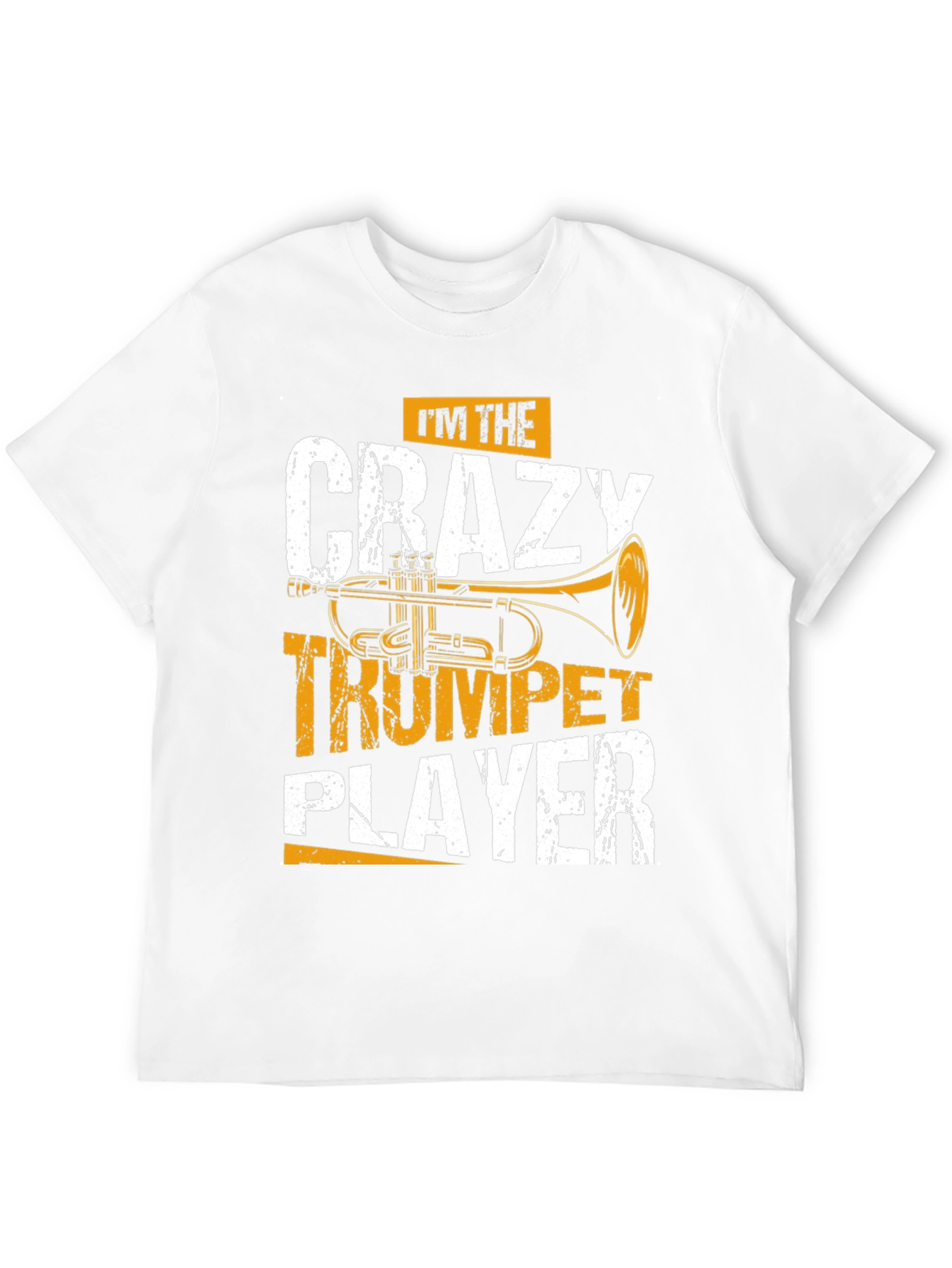 Crazy Trumpet Player Graphic Tee - Music Lover T-Shirt