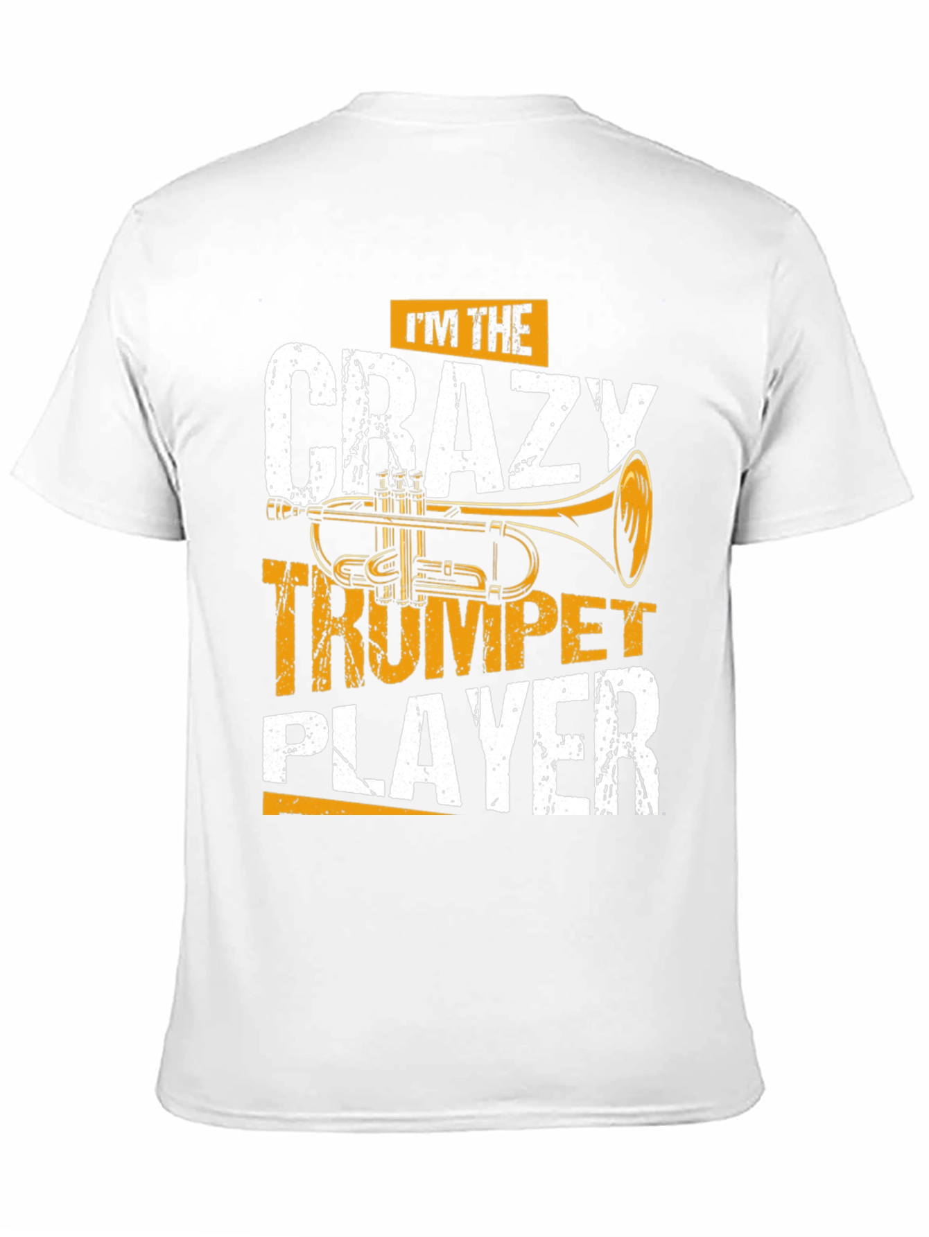 Crazy Trumpet Player Graphic Tee - Music Lover T-Shirt