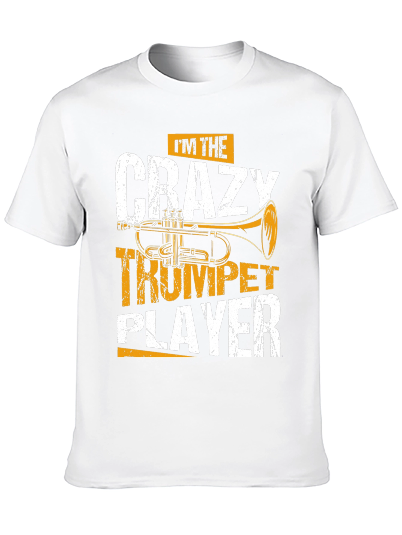 Crazy Trumpet Player Graphic Tee - Music Lover T-Shirt
