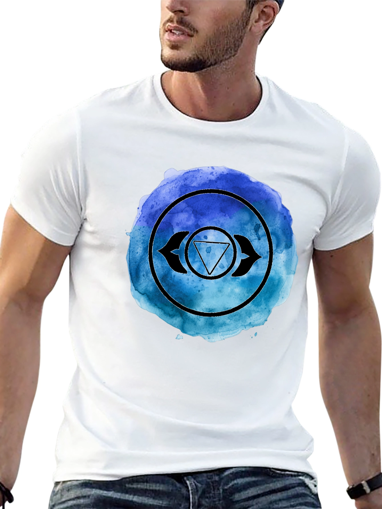 Third Eye Chakra Black T-Shirt Spiritual Design