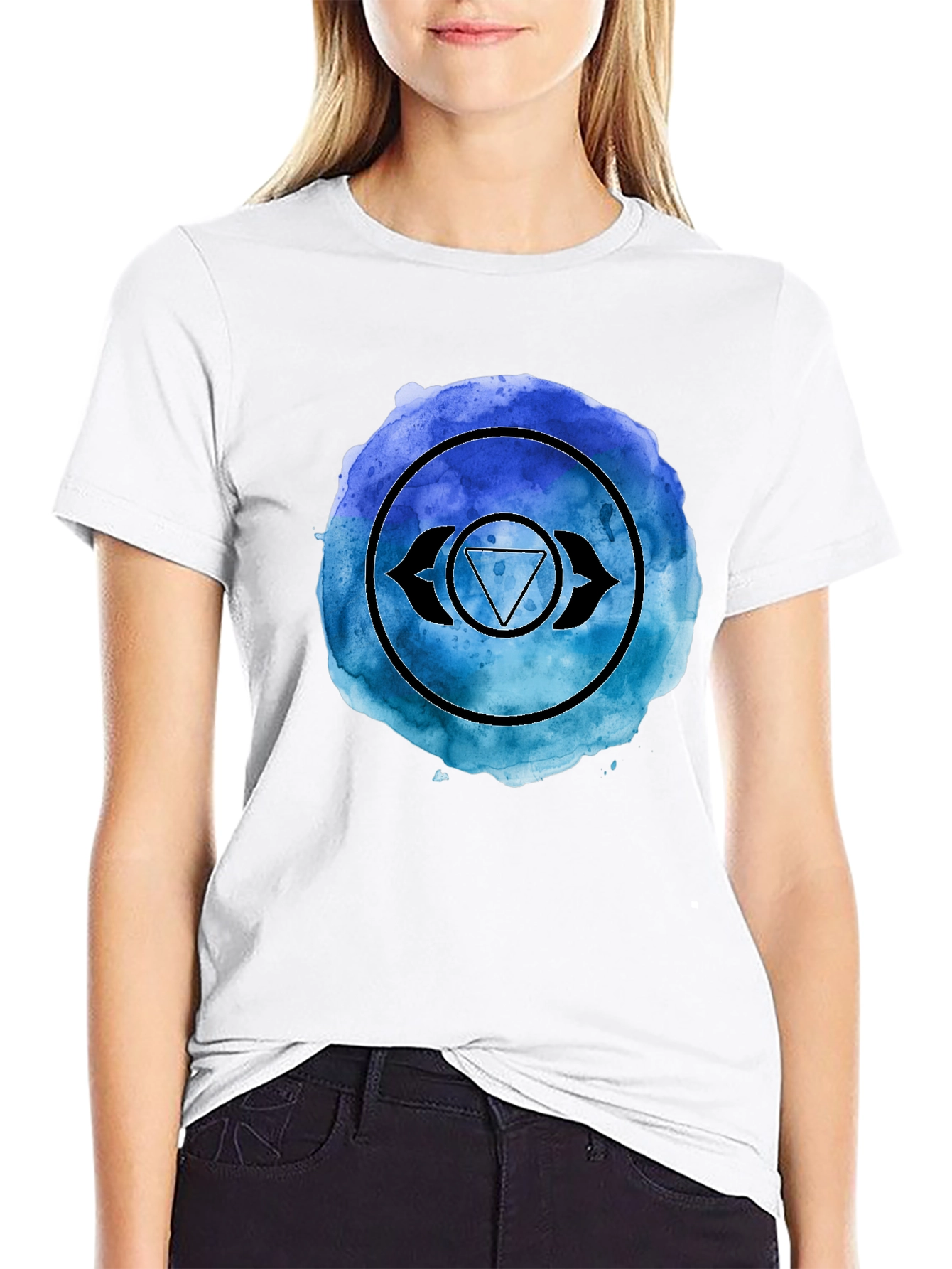 Third Eye Chakra Black T-Shirt Spiritual Design