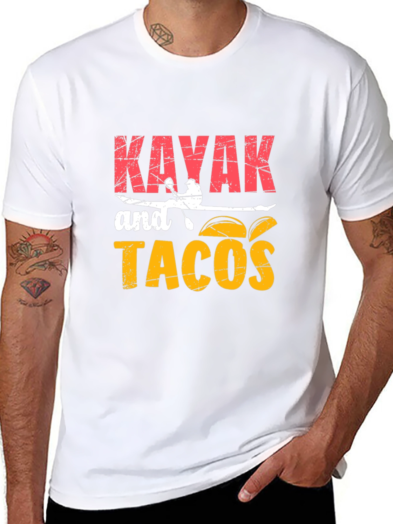 Kayak and Tacos Graphic T-Shirt