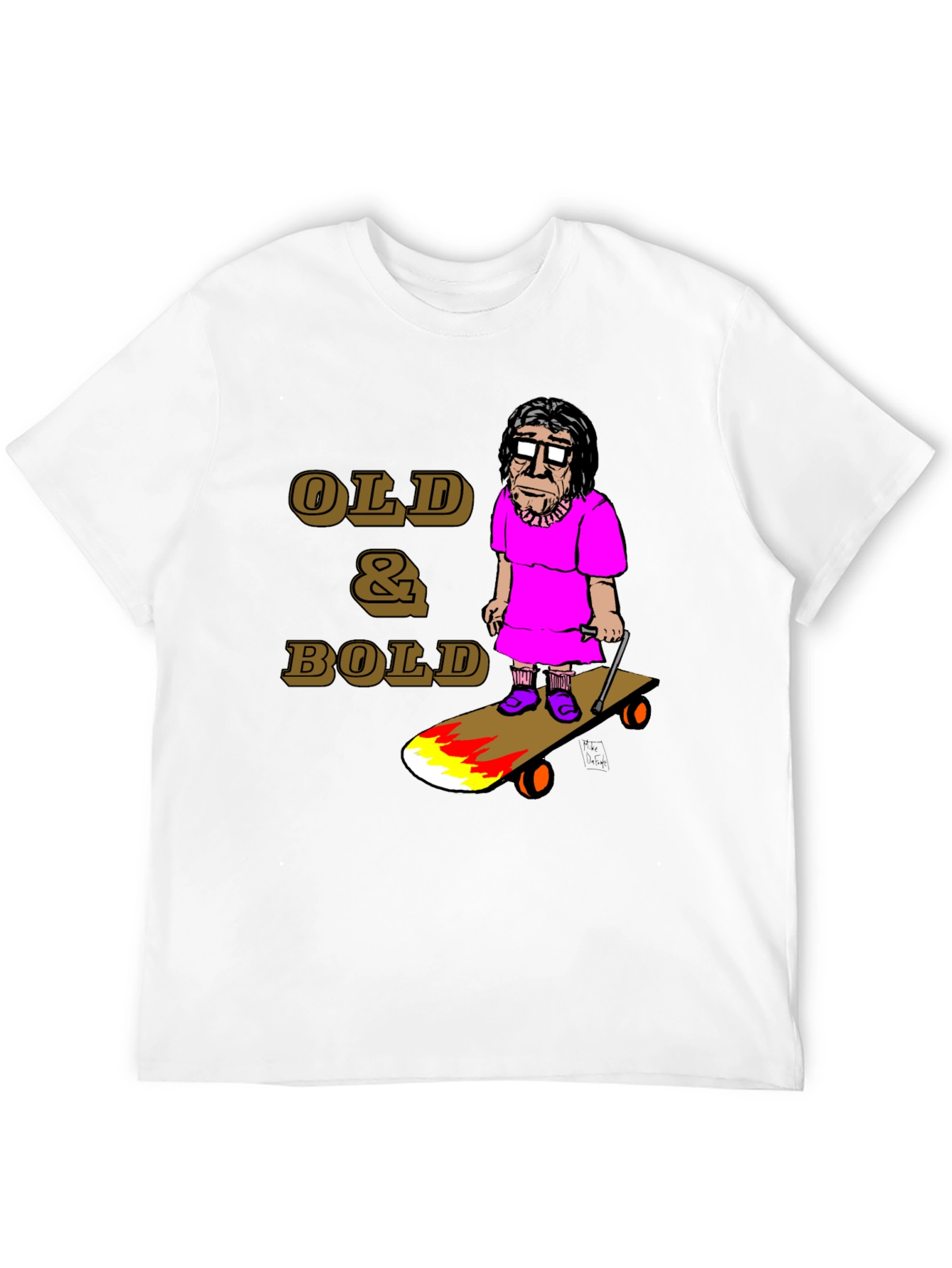 Old & Bold Skateboarder T-Shirt