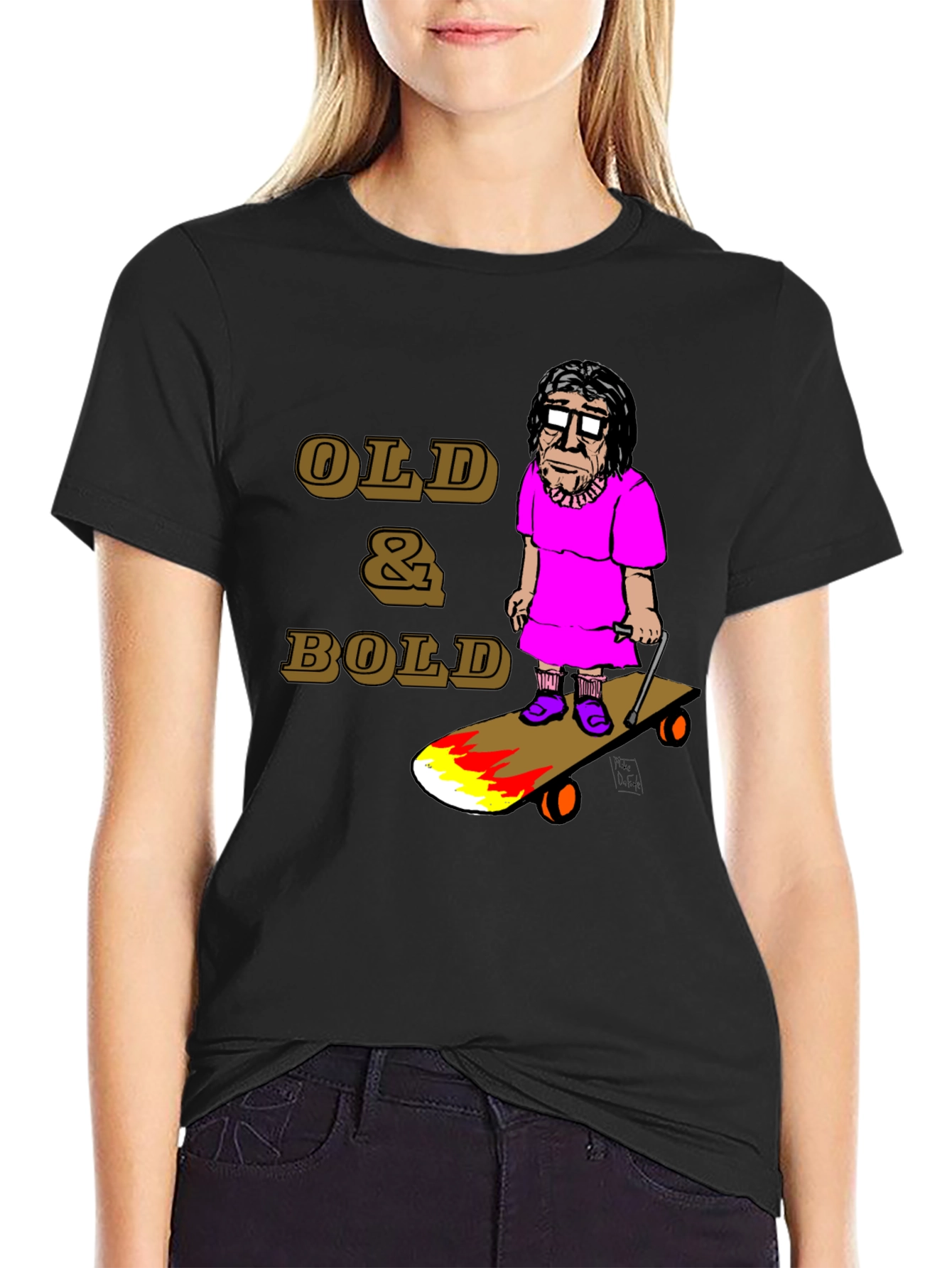Old & Bold Skateboarder T-Shirt