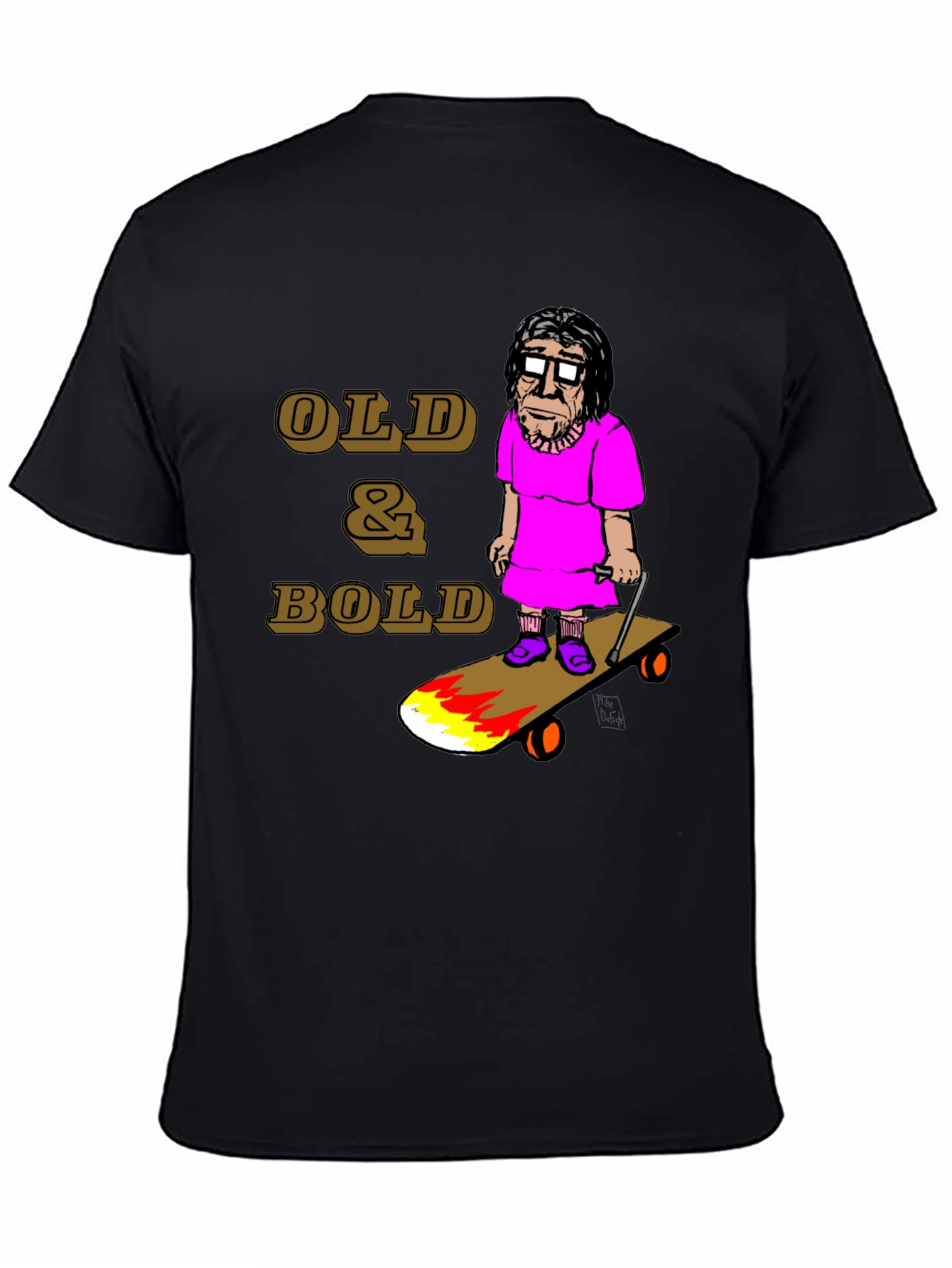 Old & Bold Skateboarder T-Shirt