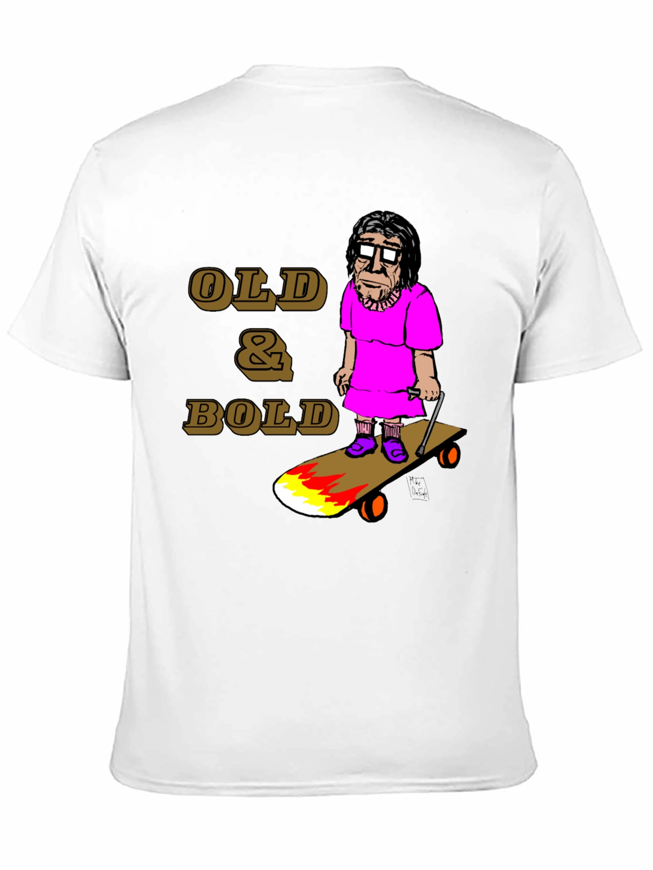 Old & Bold Skateboarder T-Shirt