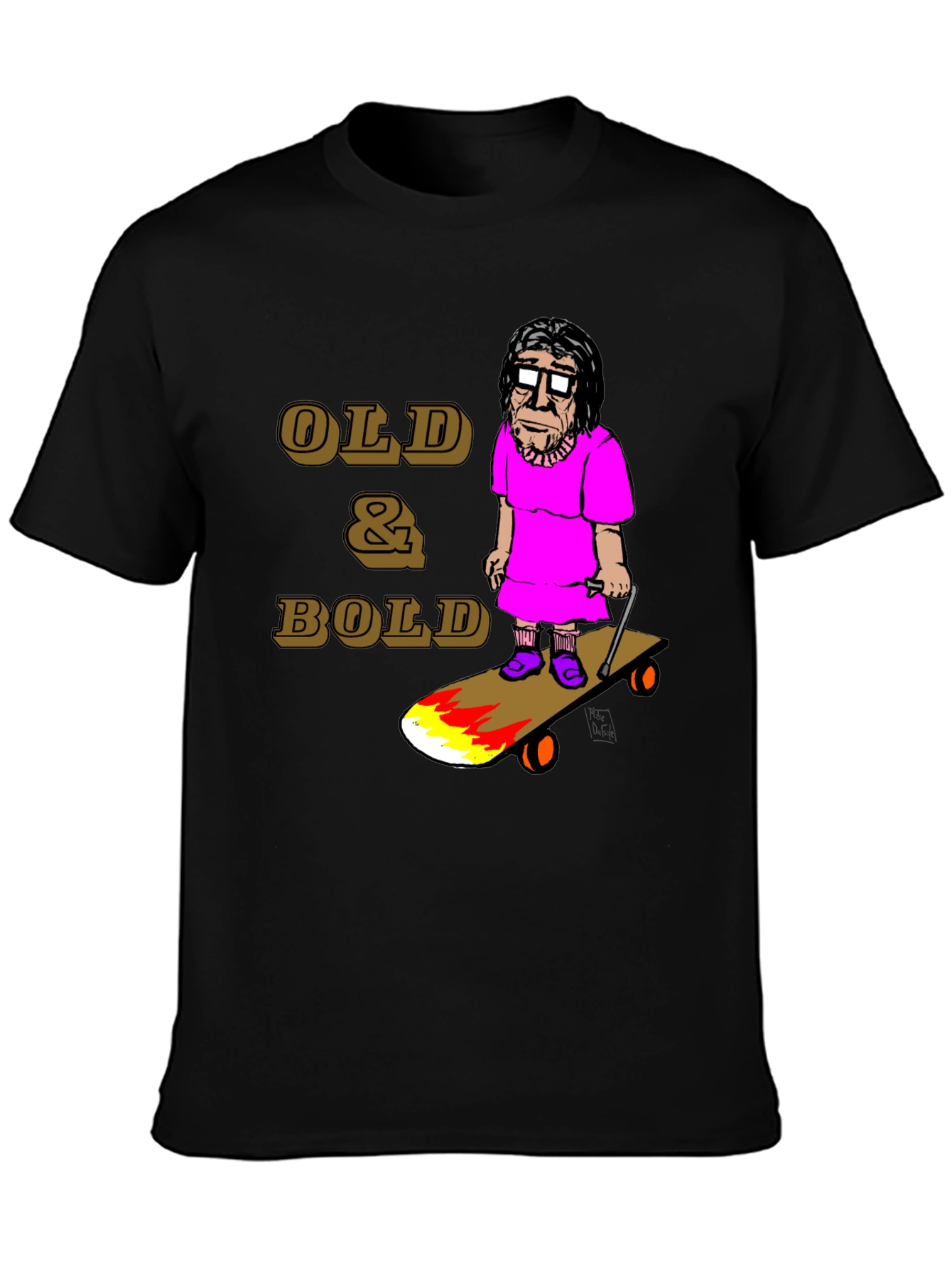 Old & Bold Skateboarder T-Shirt