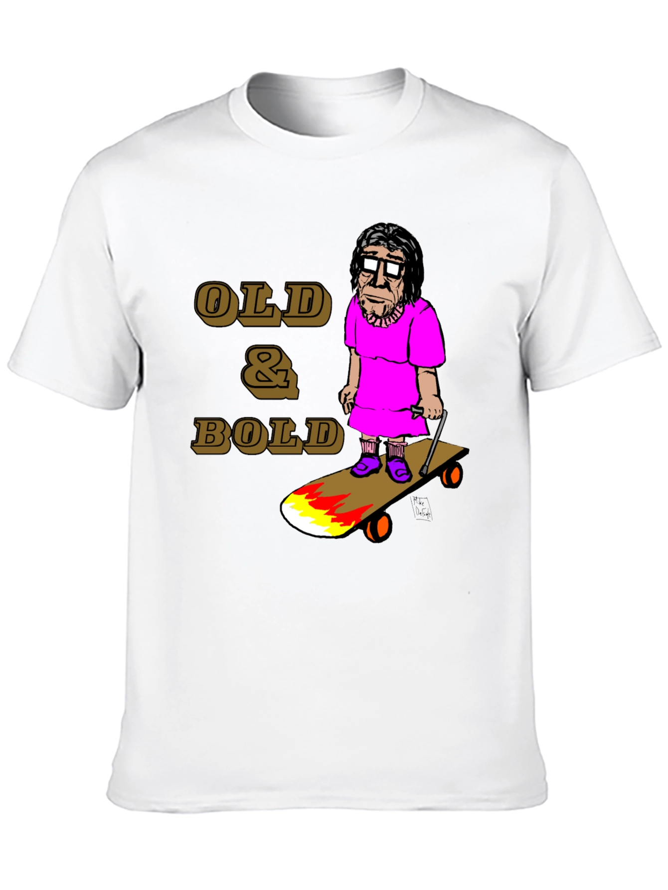 Old & Bold Skateboarder T-Shirt