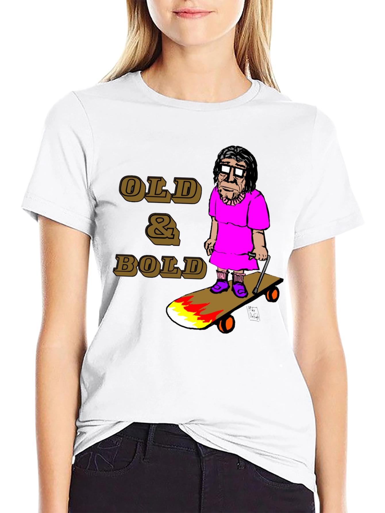 Old & Bold Skateboarder T-Shirt