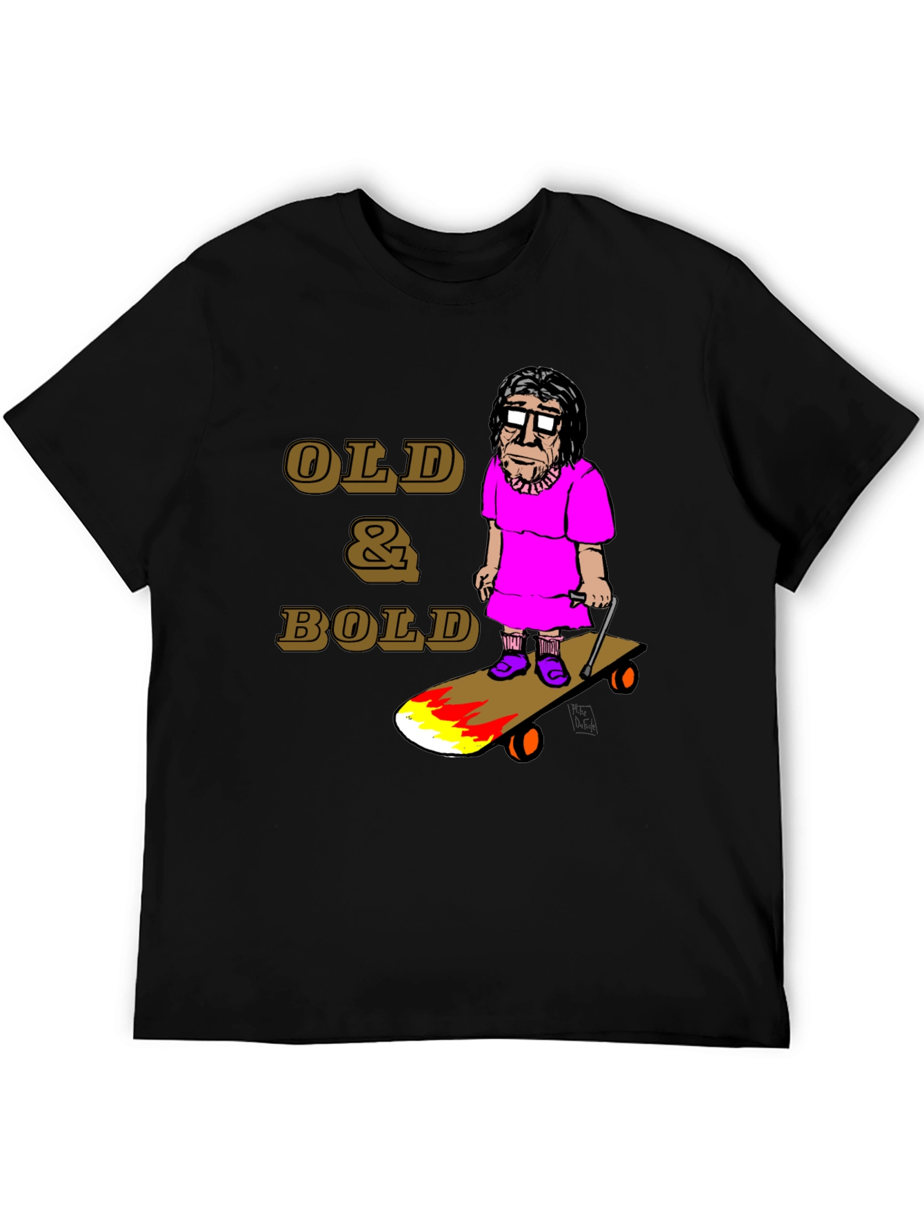 Old & Bold Skateboarder T-Shirt