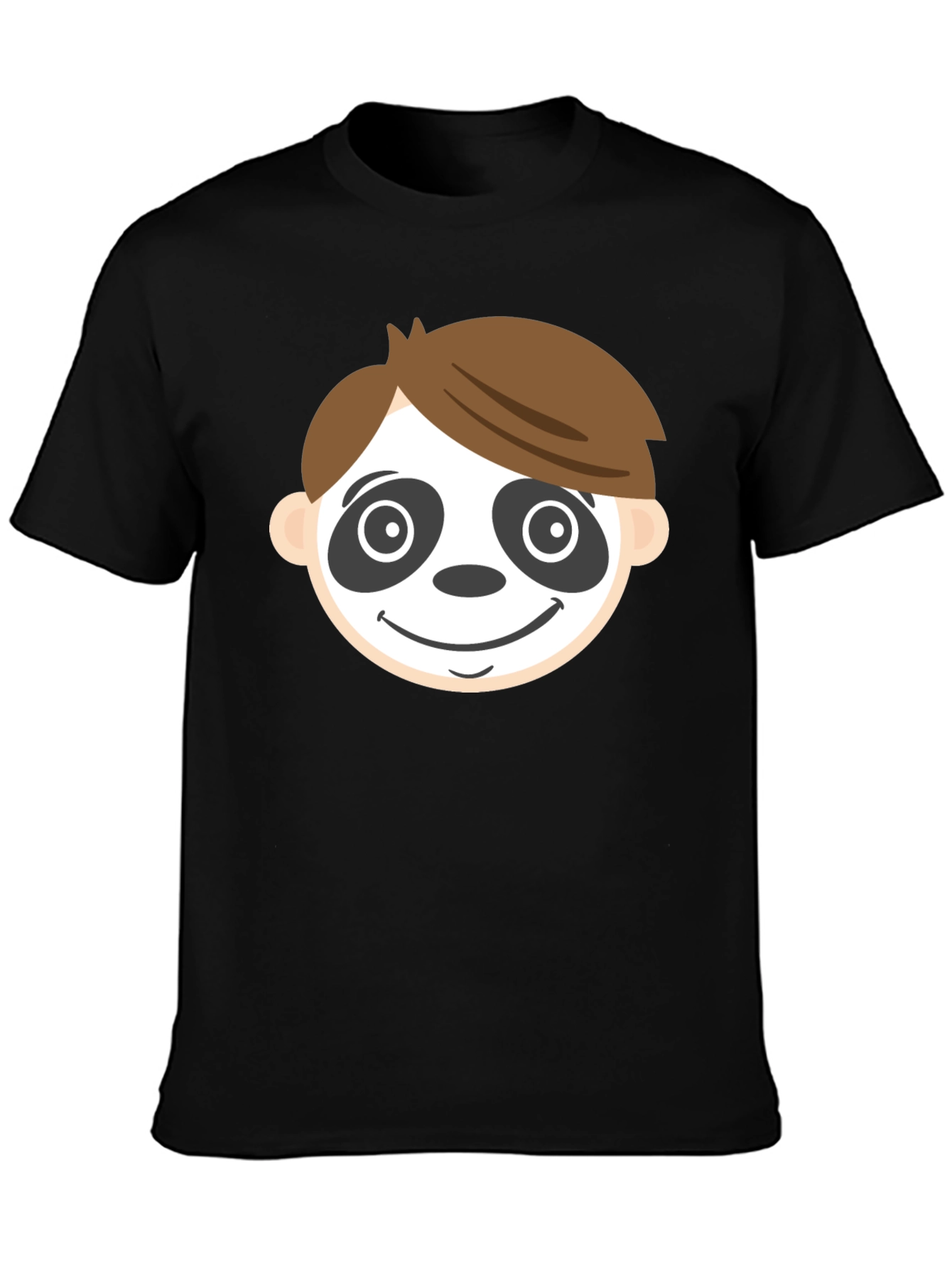 Funny Face Graphic Black T-Shirt