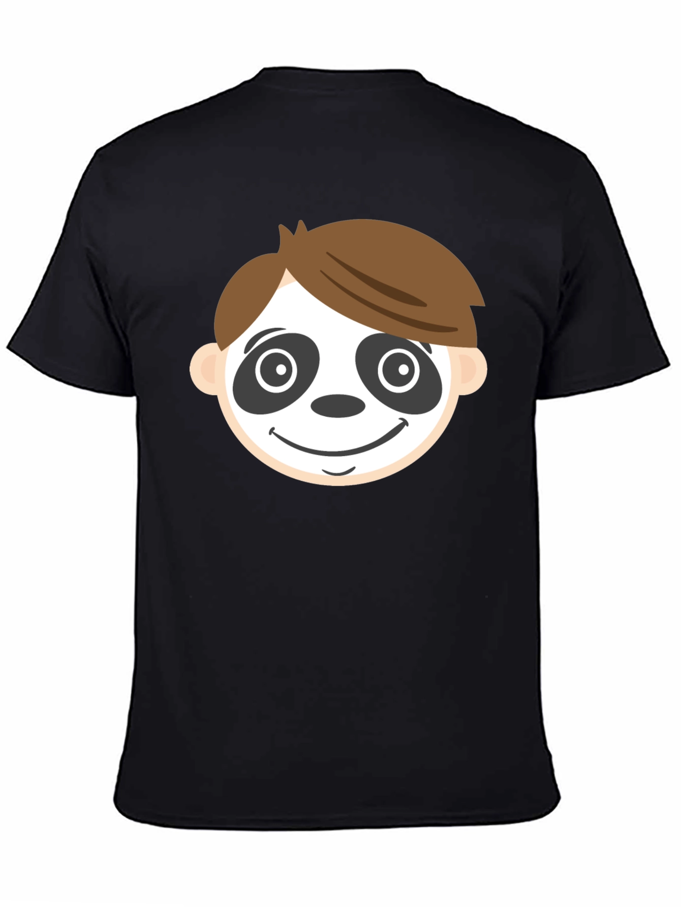 Funny Face Graphic Black T-Shirt