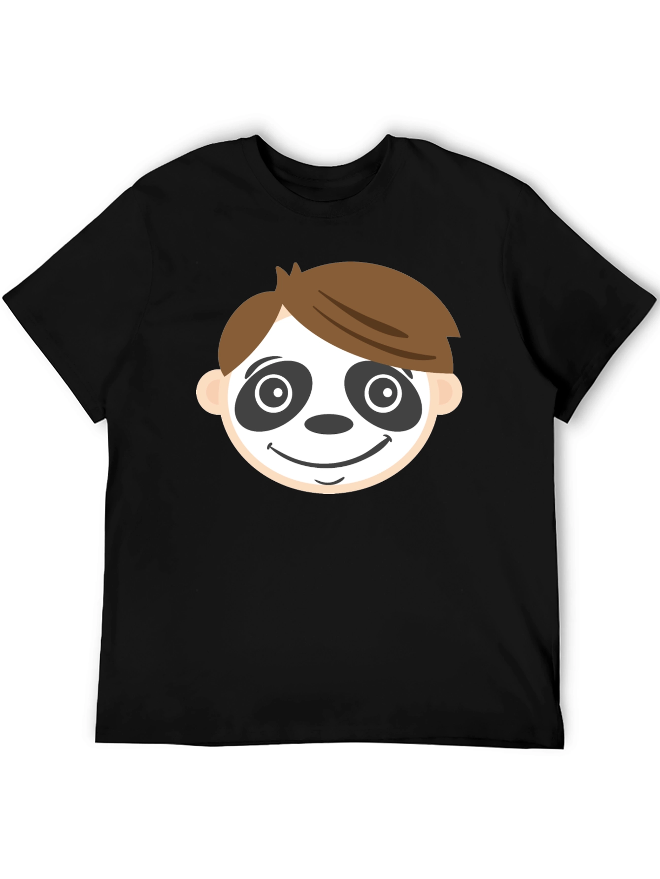 Funny Face Graphic Black T-Shirt