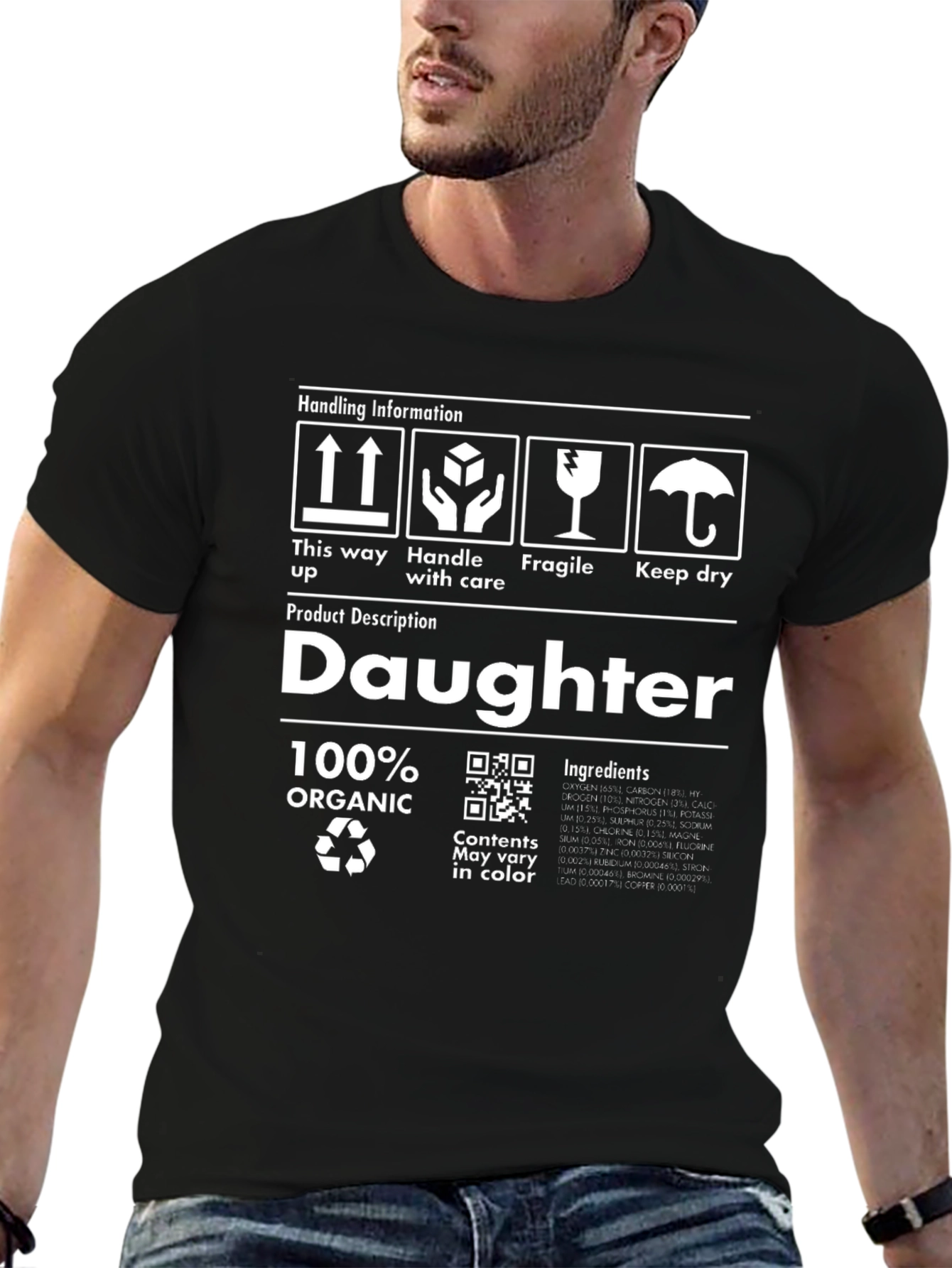 Daughter 100% Organic T-Shirt - Handle with Care
