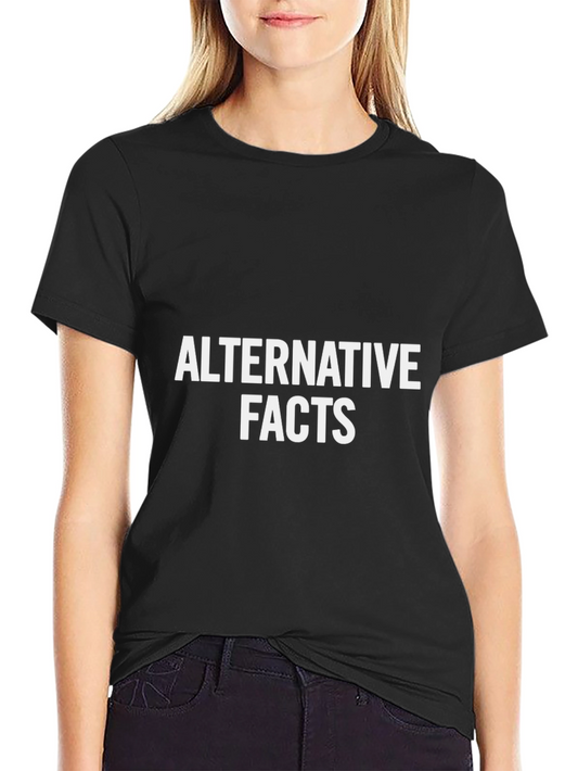 Alternative Facts Graphic T-Shirt - Black Cotton Tee