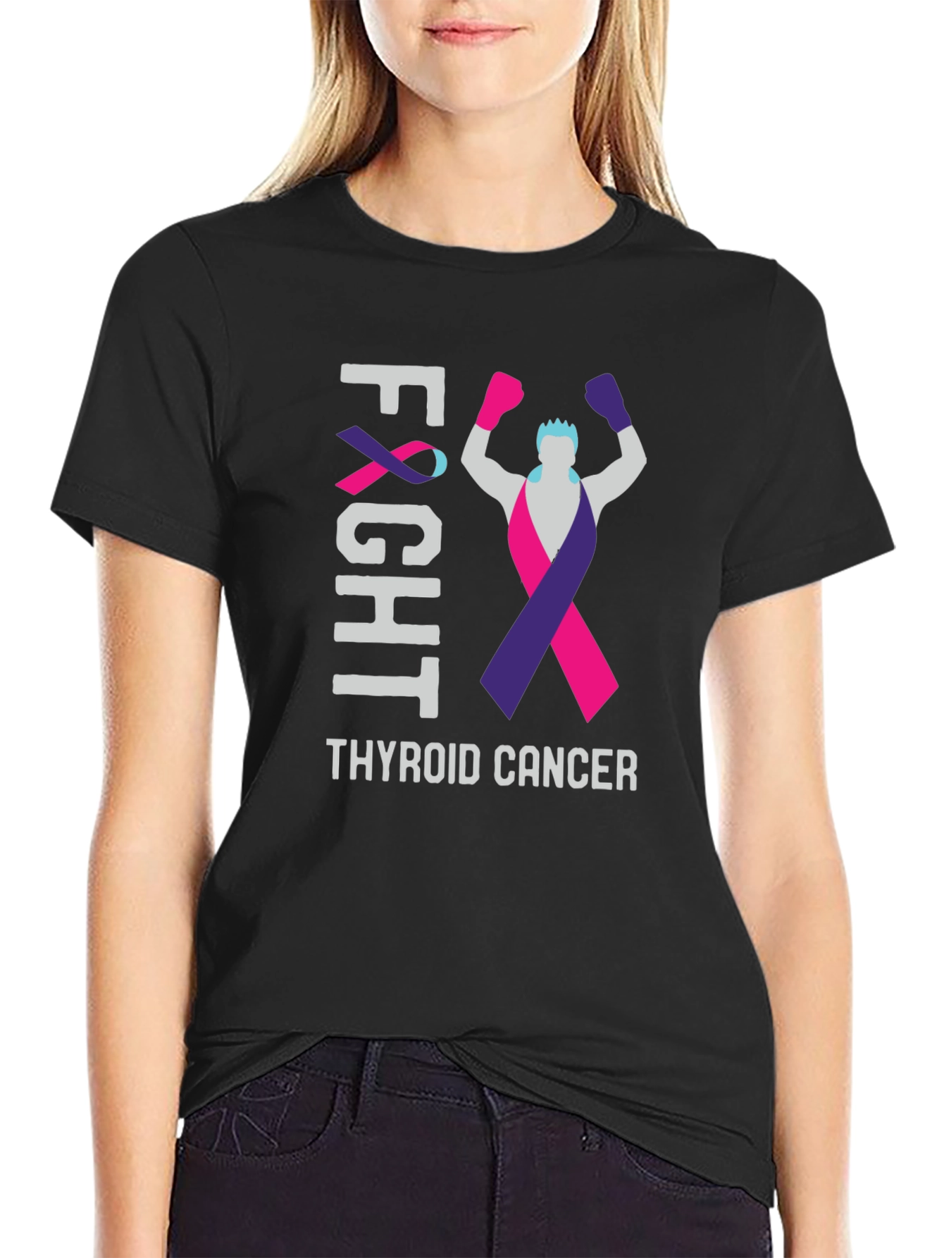 Thyroid Cancer Awareness Fight T-Shirt