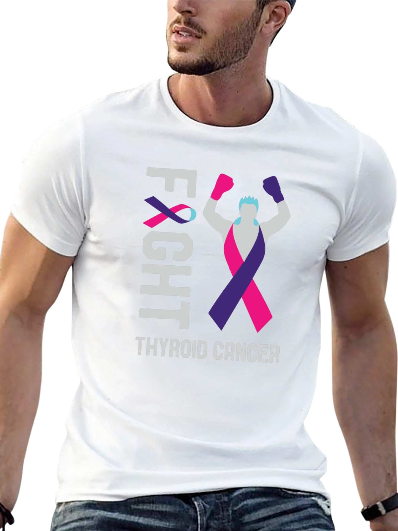 Thyroid Cancer Awareness Fight T-Shirt