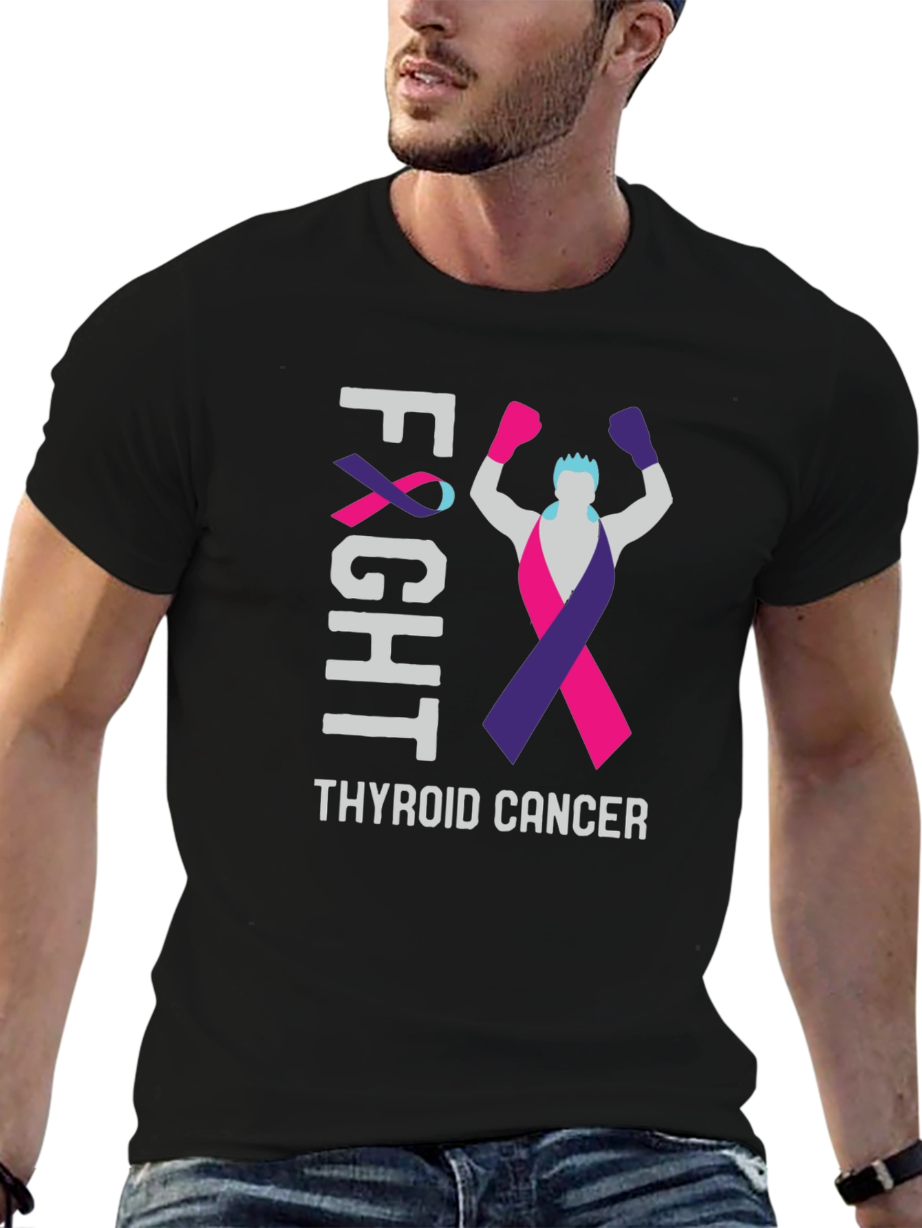Thyroid Cancer Awareness Fight T-Shirt