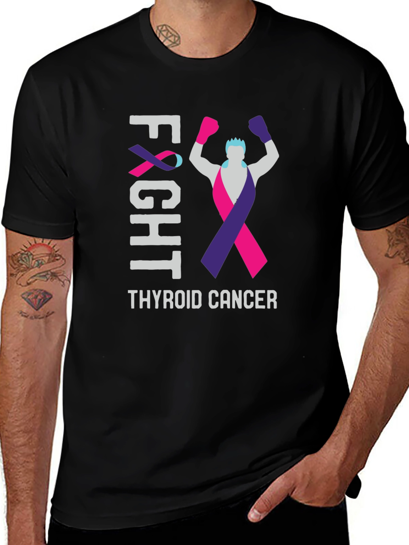 Thyroid Cancer Awareness Fight T-Shirt