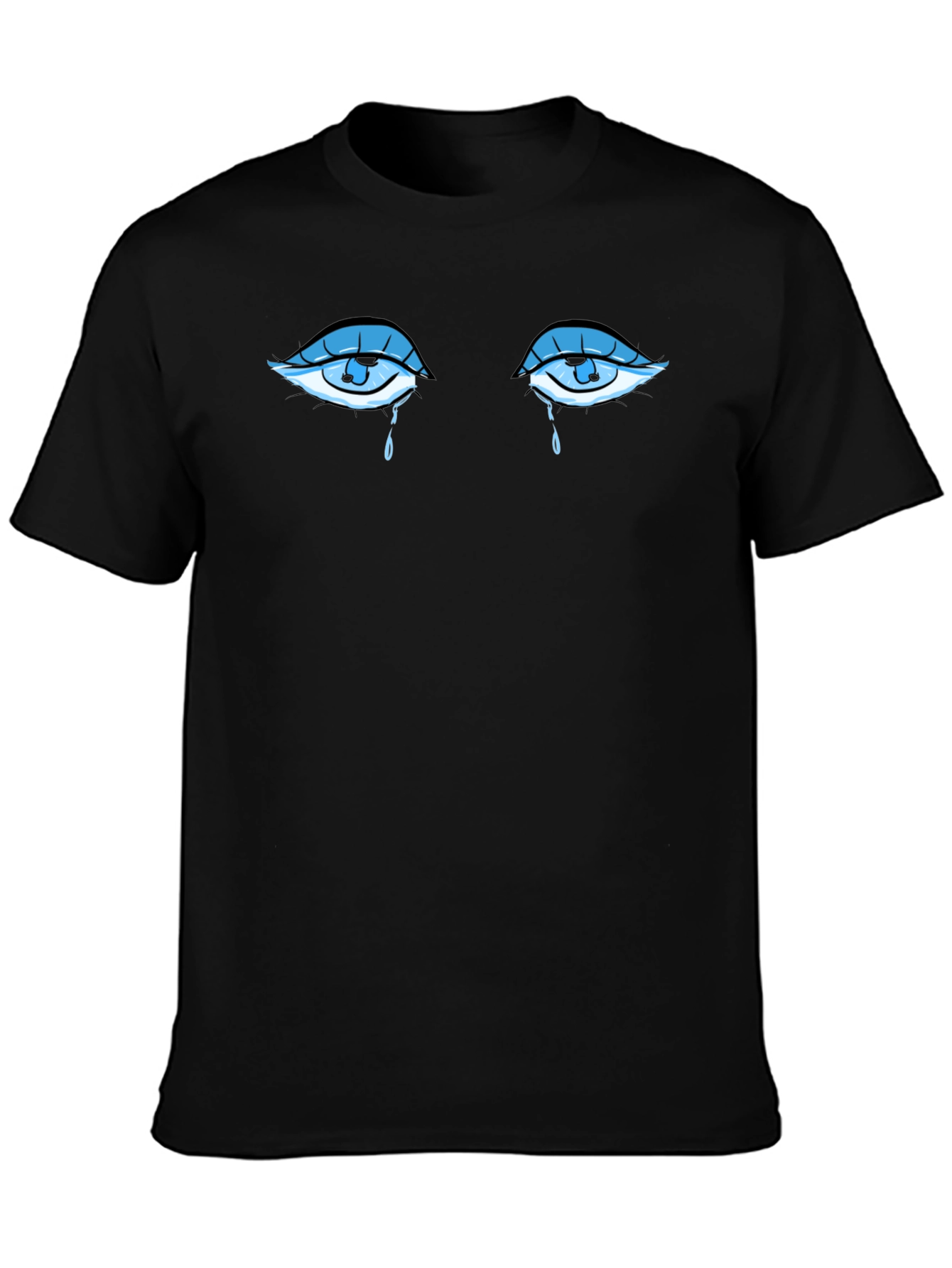Crying Eyes Graphic Tee - Stylish Comfort
