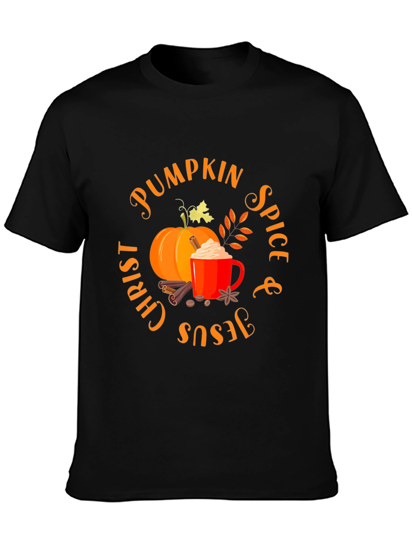 Pumpkin Spice Christ & Jesus Shirt