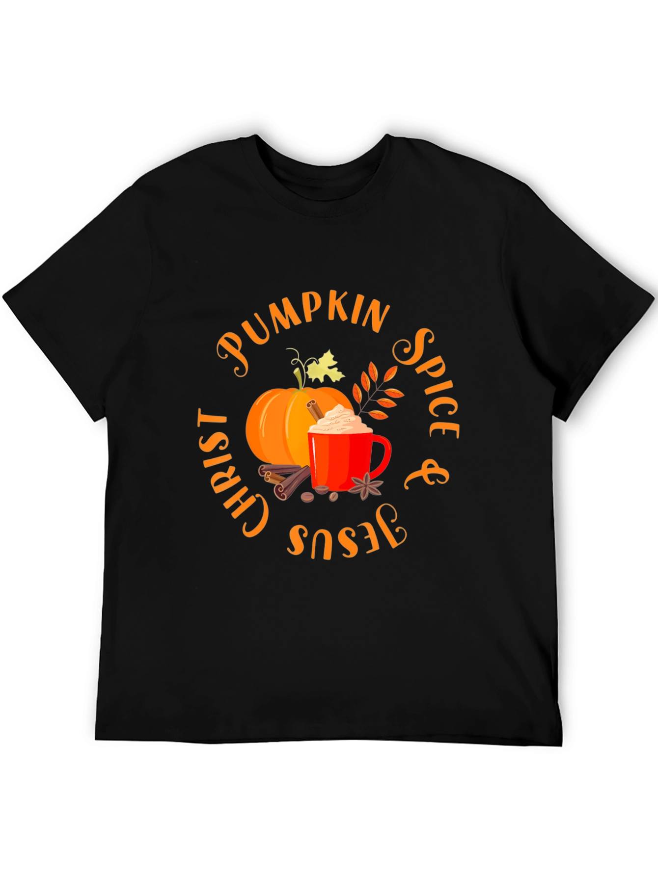 Pumpkin Spice Christ & Jesus Shirt