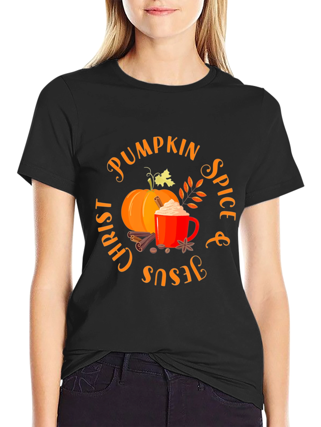 Pumpkin Spice Christ & Jesus Shirt