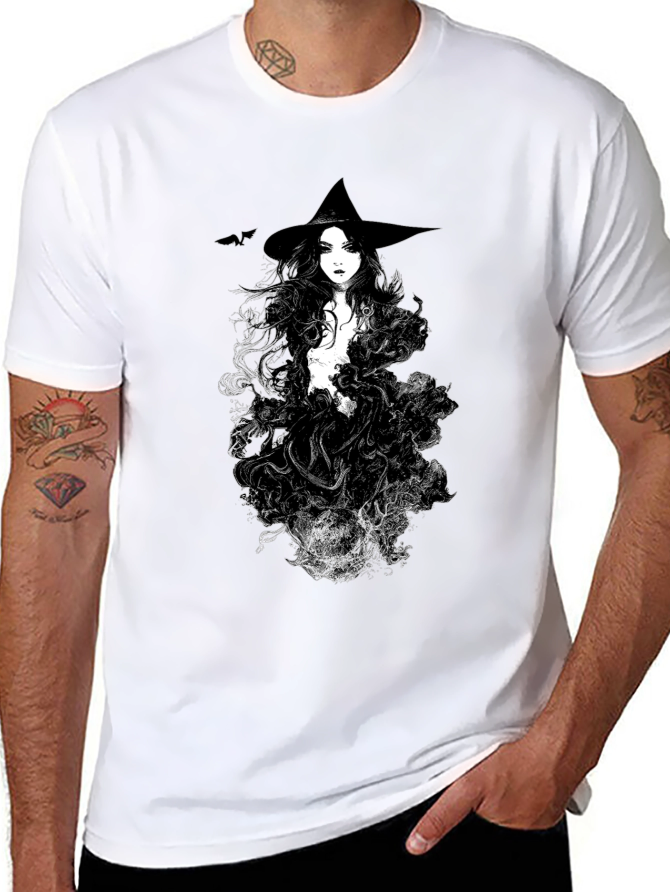 Witch Graphic Black T-Shirt