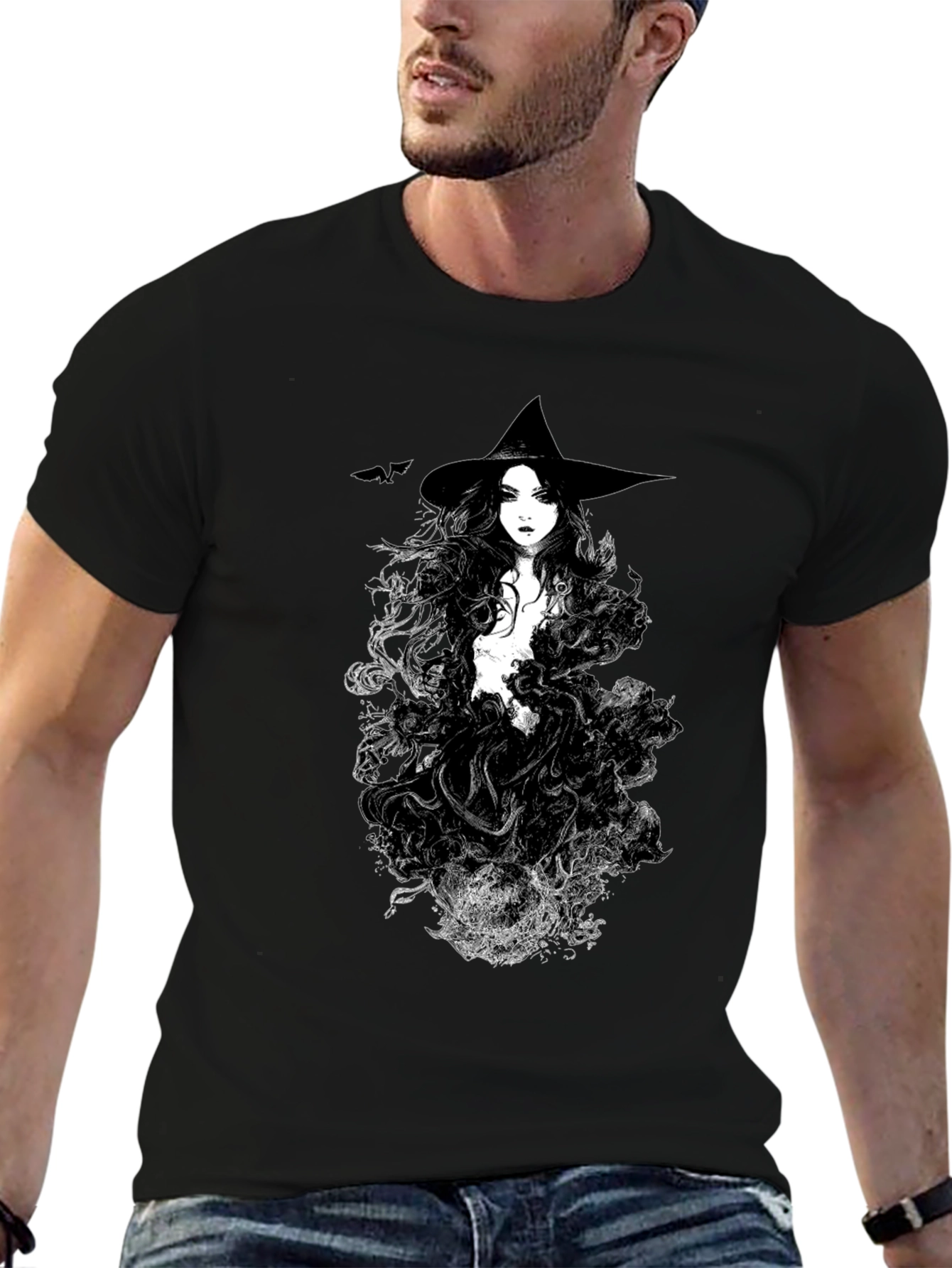 Witch Graphic Black T-Shirt