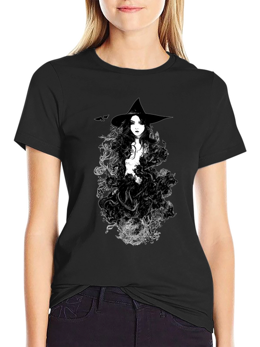 Witch Graphic Black T-Shirt
