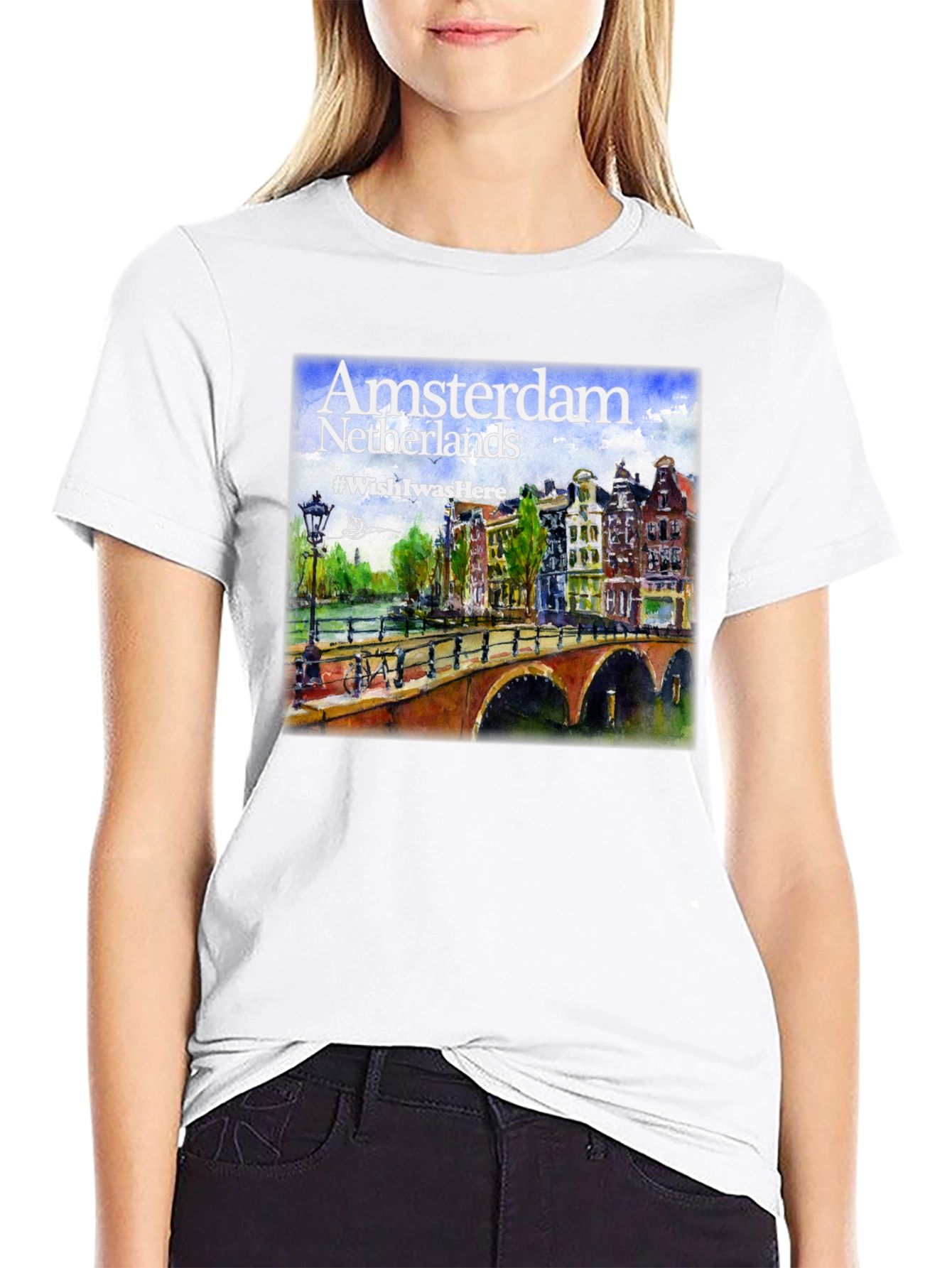 Amsterdam Netherlands #WishIWasHere Graphic T-Shirt