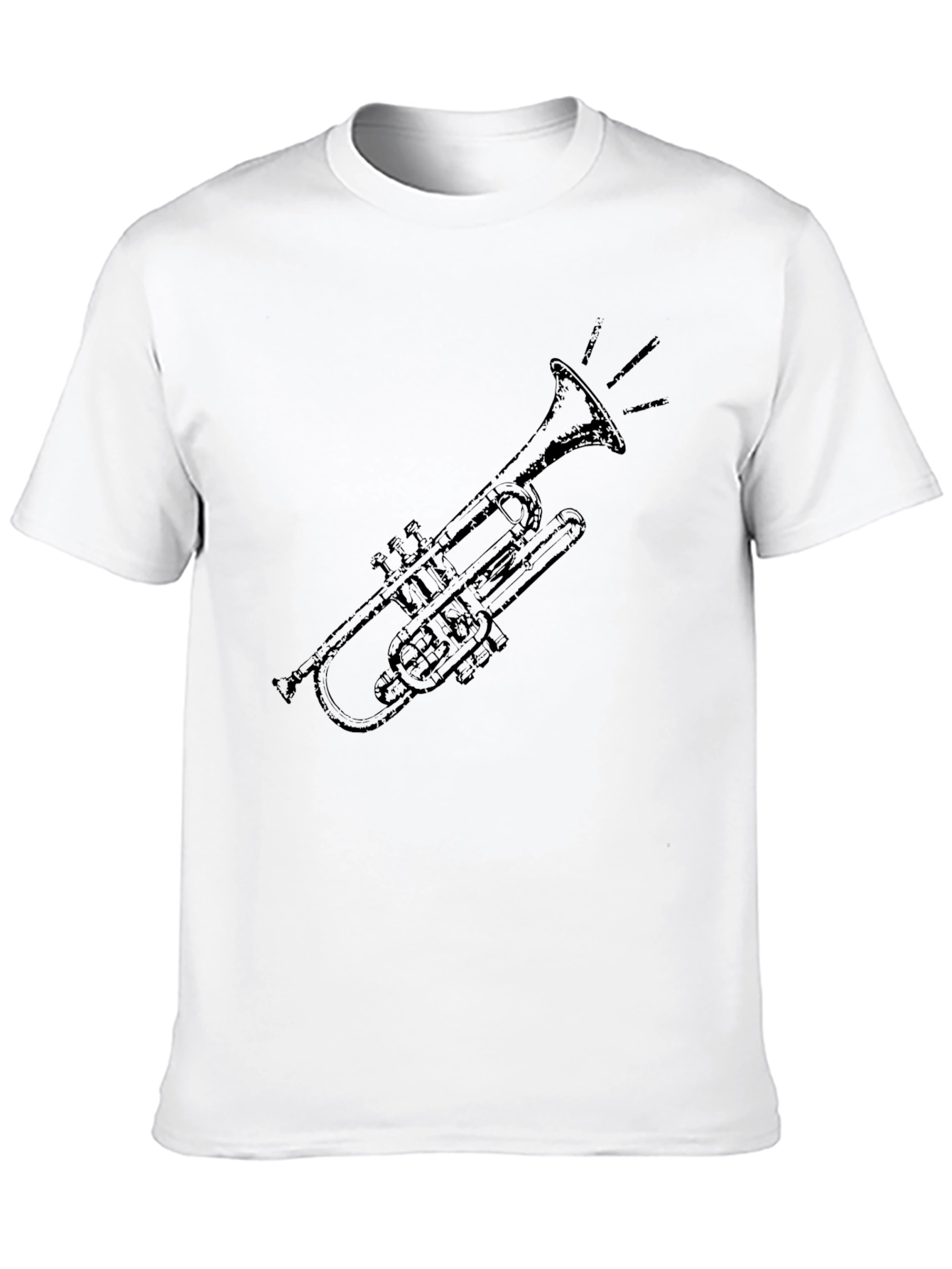 Trumpet Graphic Tee - Classic Music Style