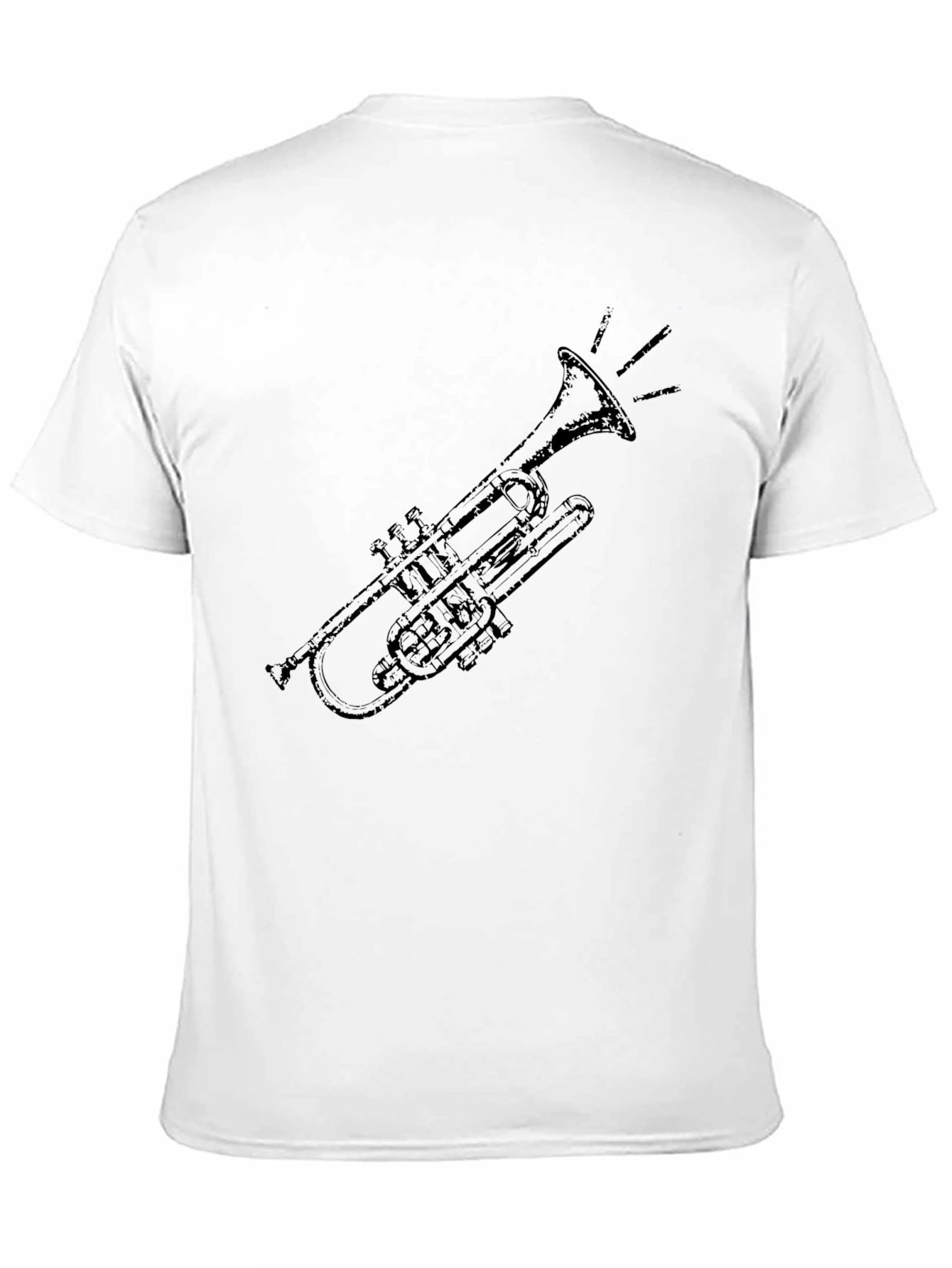 Trumpet Graphic Tee - Classic Music Style
