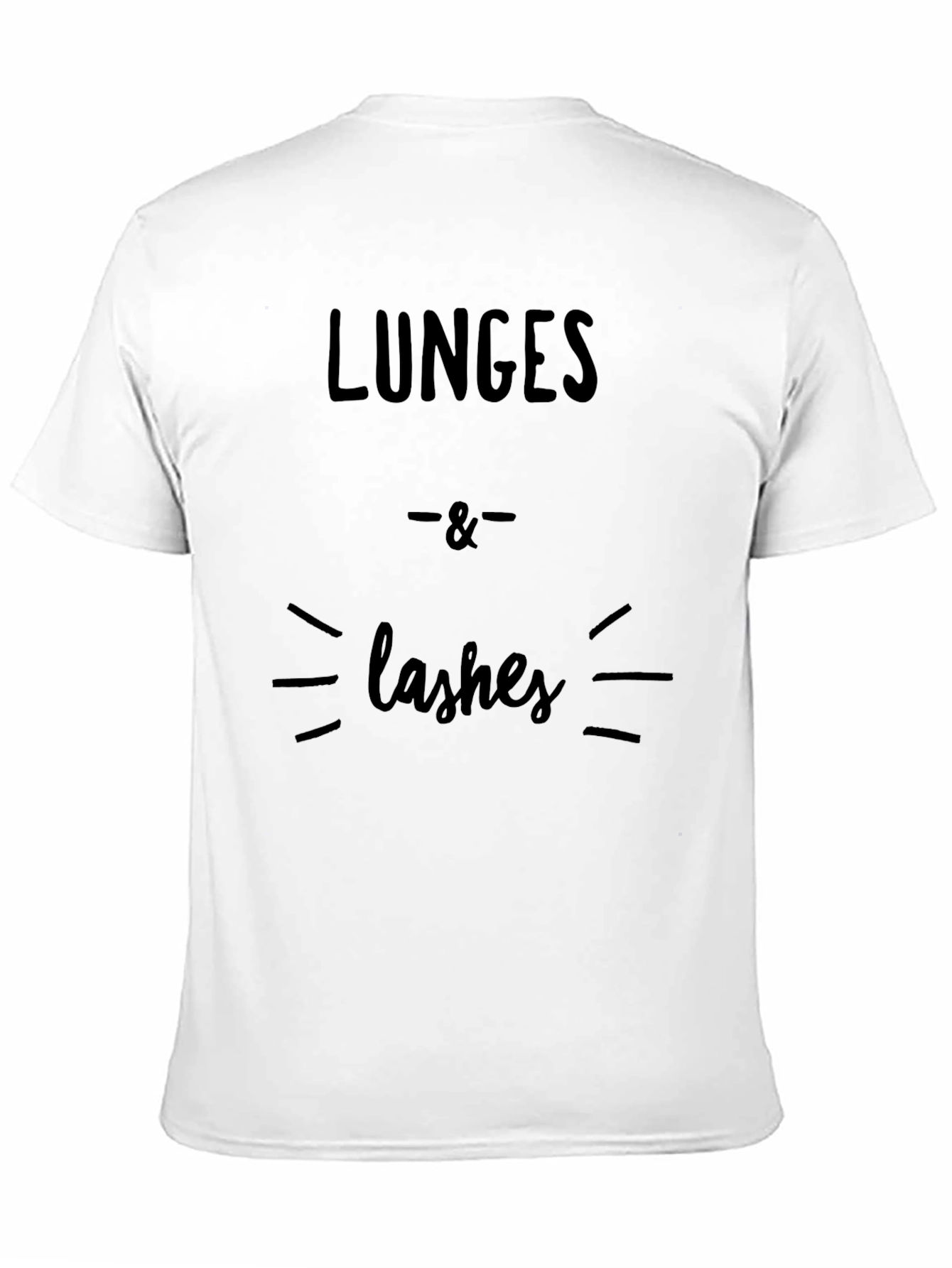 Lunges & Lashes Graphic Tee - Workout Ready!