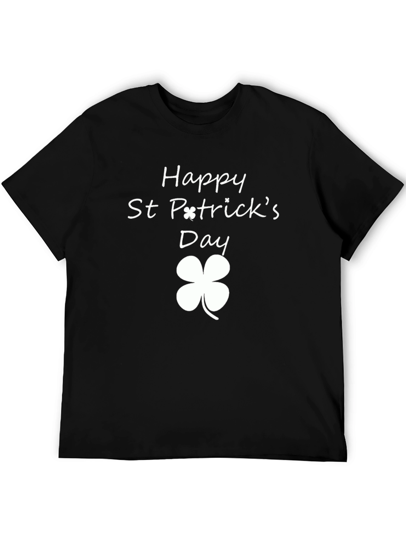 Happy St. Patricks Day Black T-Shirt