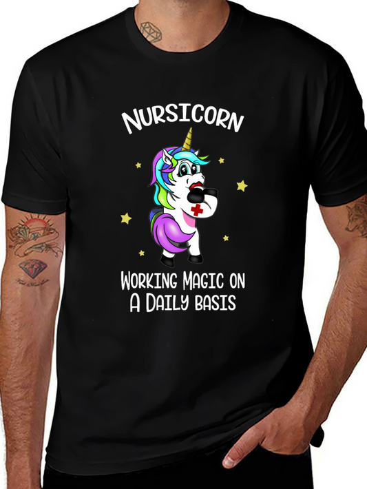 Nursicorn Graphic Tee - Working Magic Daily