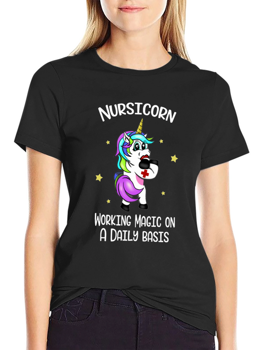 Nursicorn Graphic Tee - Working Magic Daily