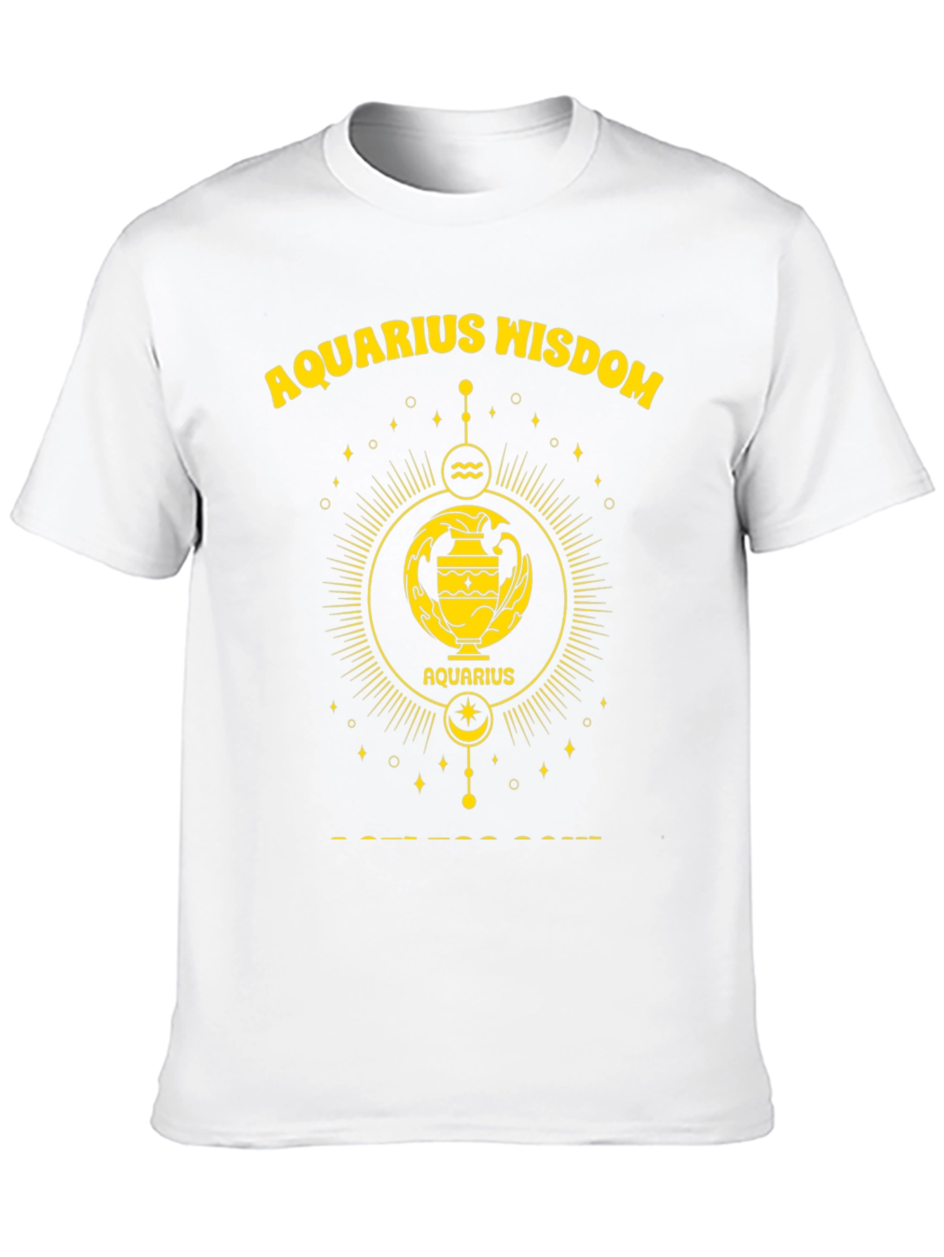 Aquarius Wisdom Graphic T-Shirt - Zodiac Astrology Tee