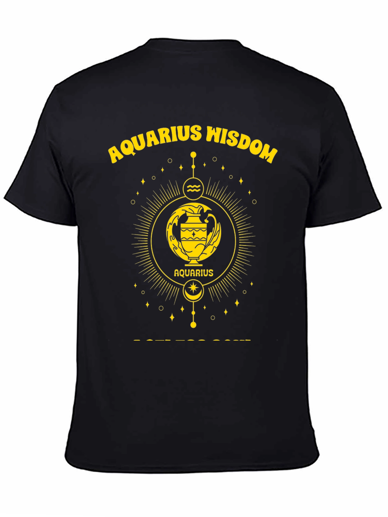 Aquarius Wisdom Graphic T-Shirt - Zodiac Astrology Tee
