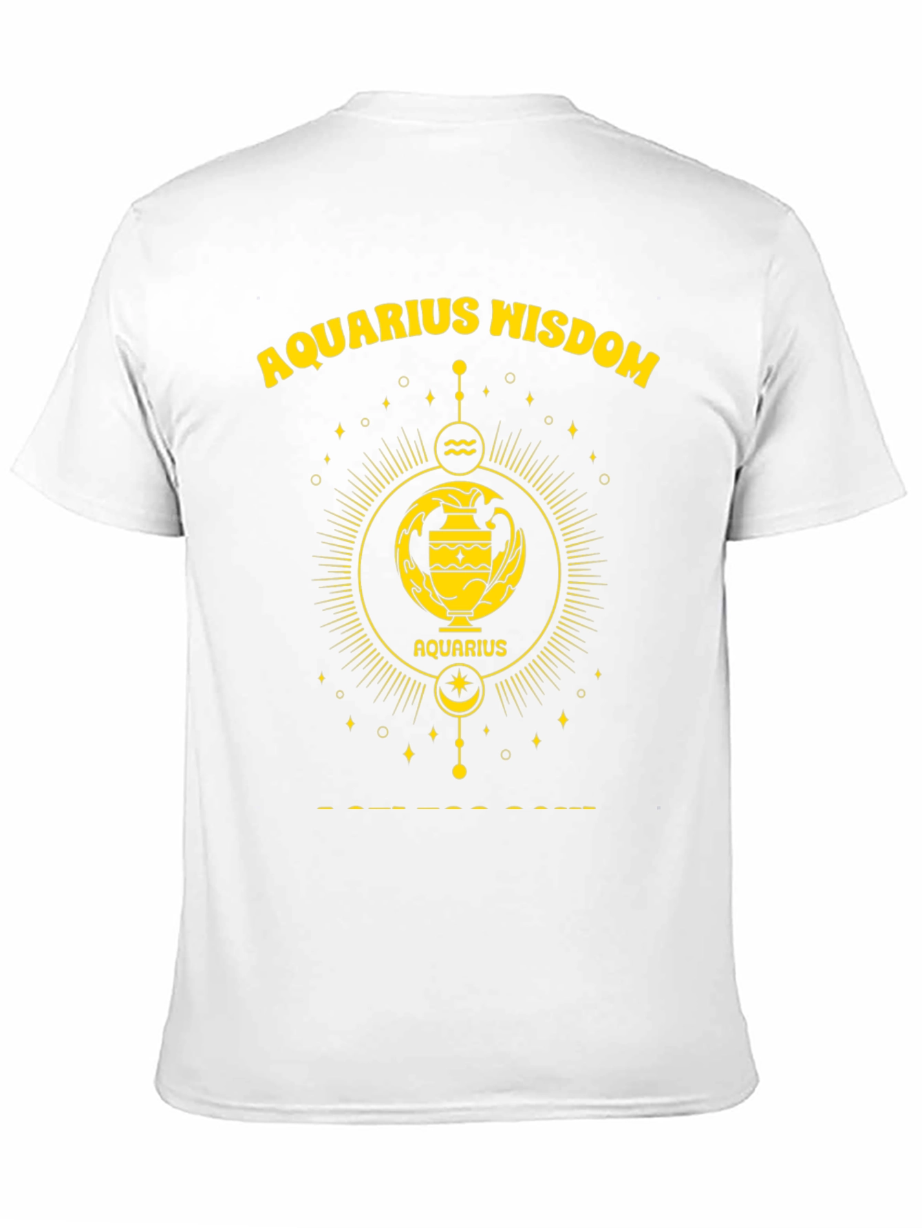 Aquarius Wisdom Graphic T-Shirt - Zodiac Astrology Tee