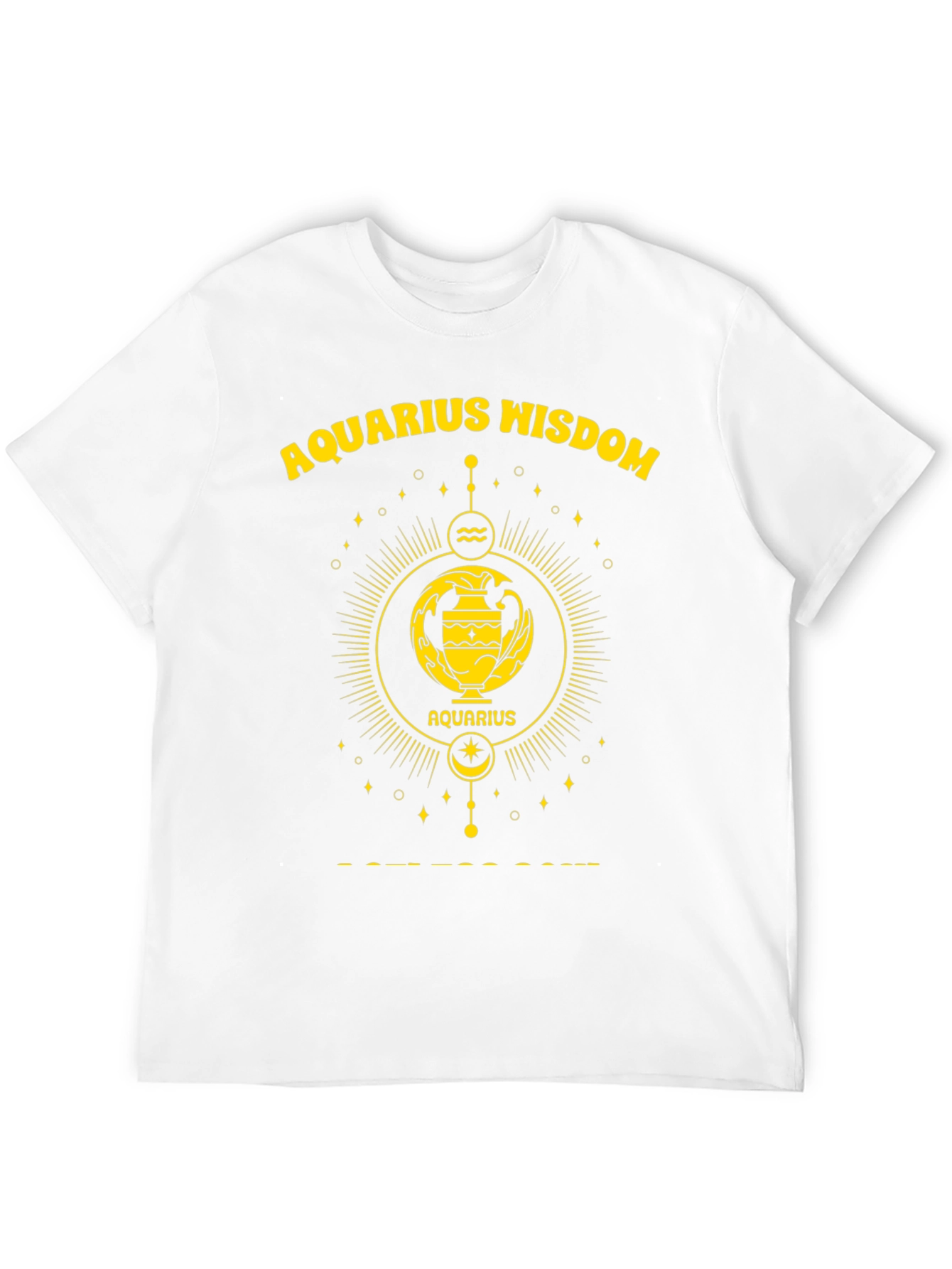 Aquarius Wisdom Graphic T-Shirt - Zodiac Astrology Tee