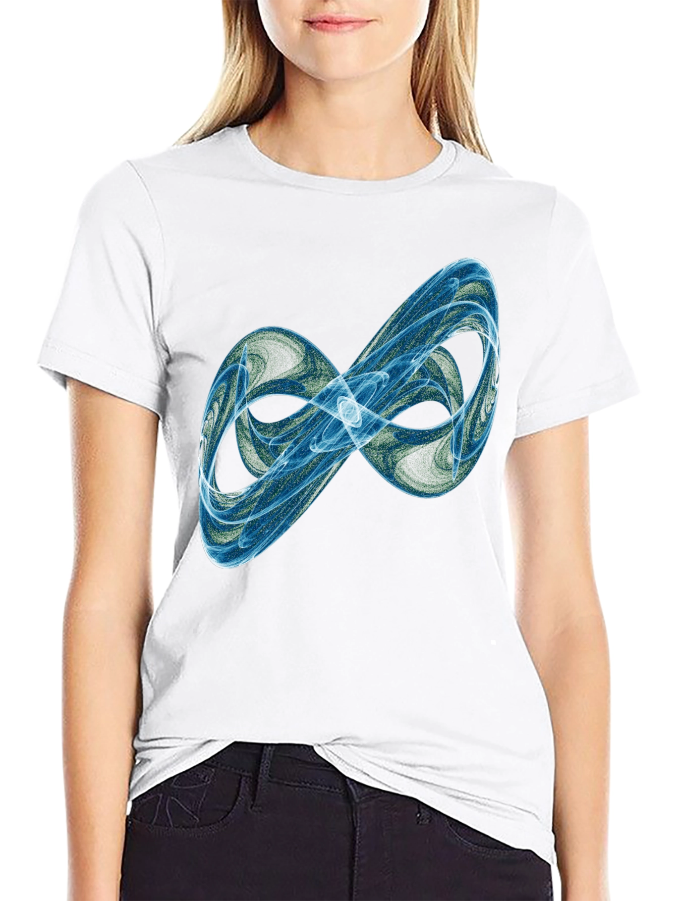 Abstract Infinity Black T-Shirt